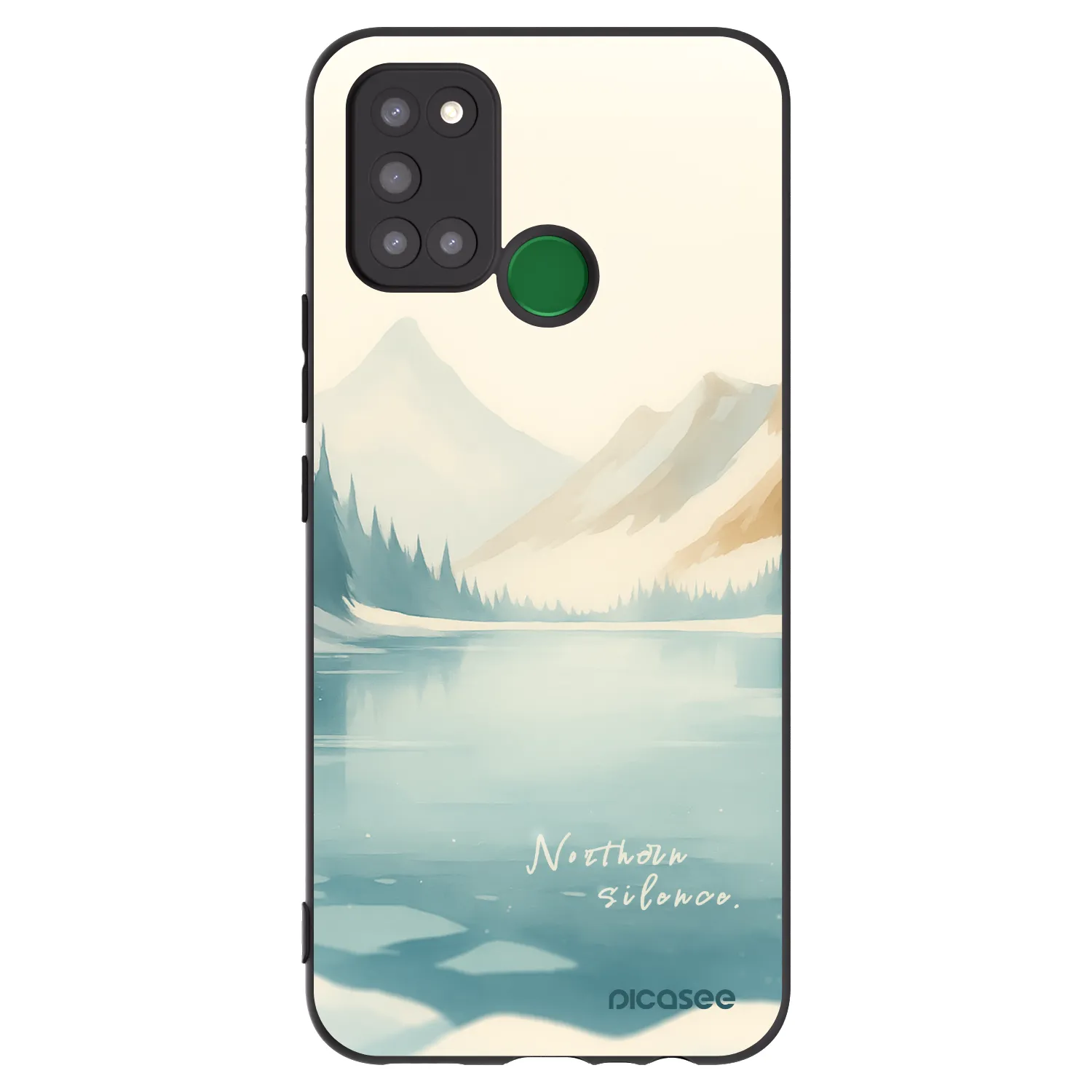 Picasee husă neagră din silicon pentru Realme 7i - NOTHERN SILENCE