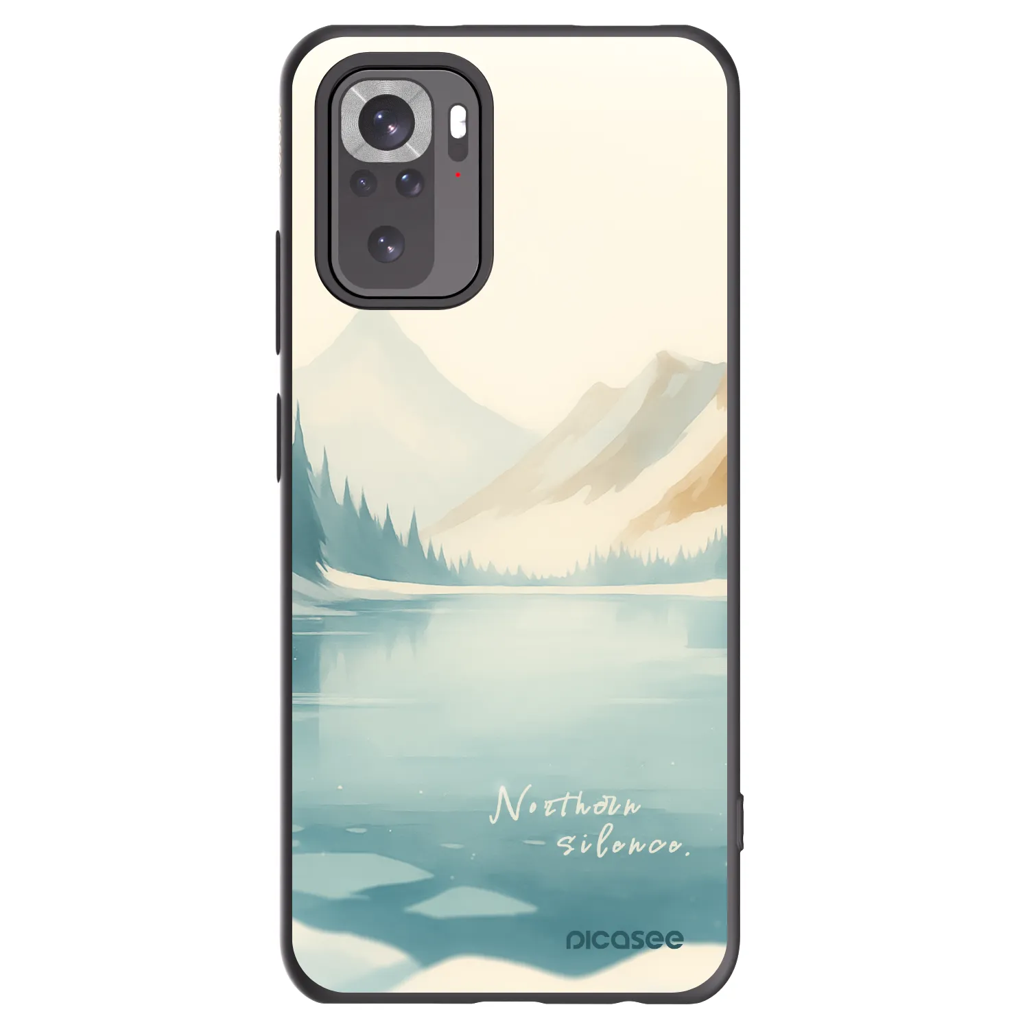 Picasee husă neagră din silicon pentru Xiaomi Redmi Note 10S - NOTHERN SILENCE