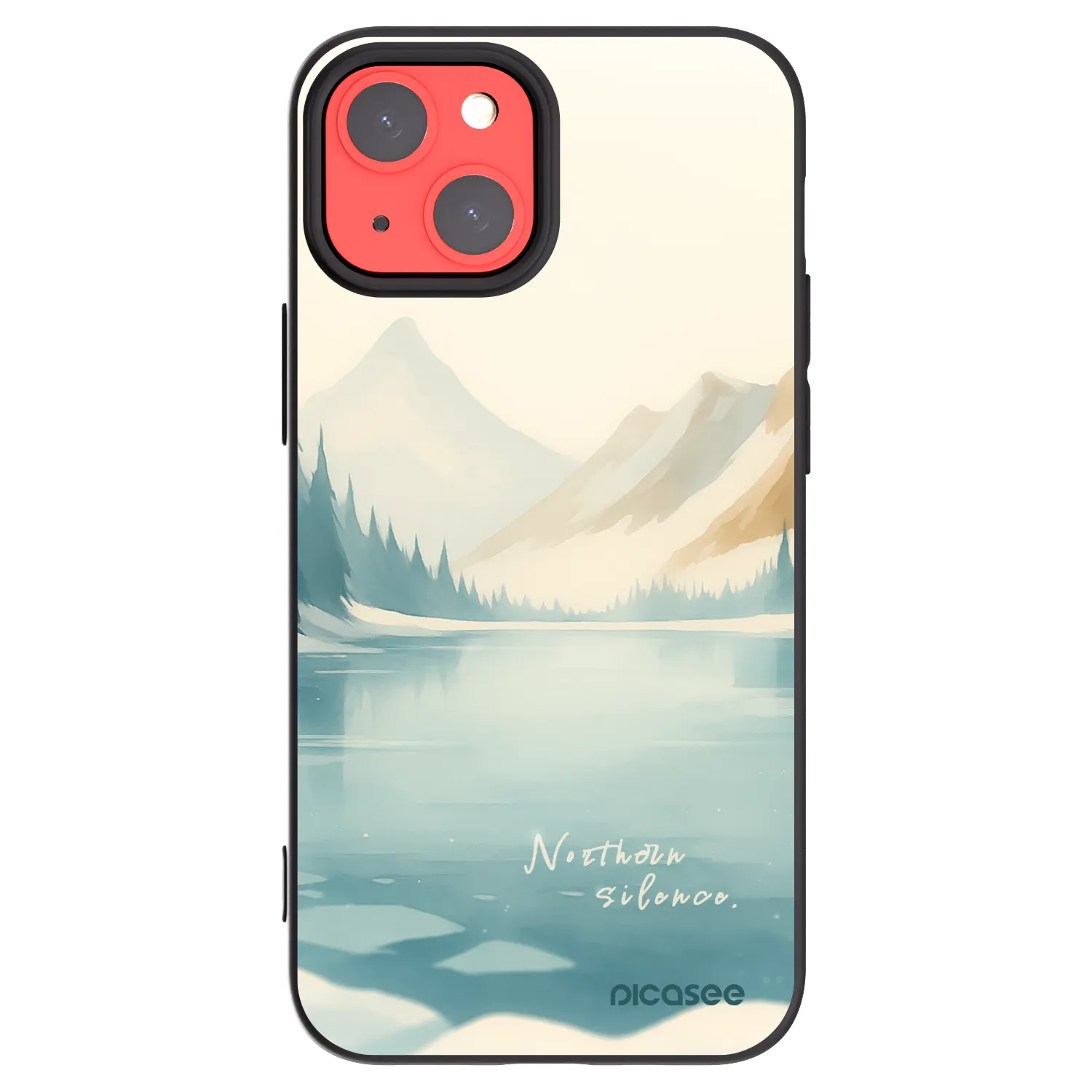 Picasee husă neagră din silicon pentru Apple iPhone 13 mini - NOTHERN SILENCE