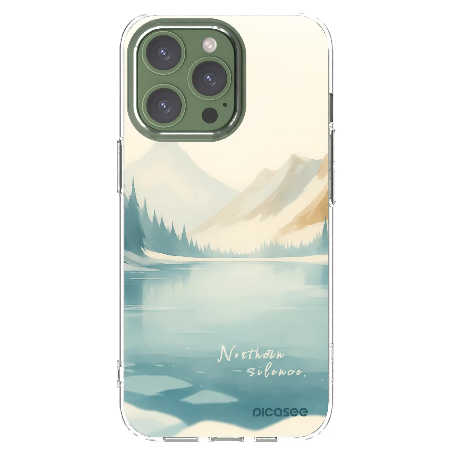 Picasee husă transparentă din silicon pentru Apple iPhone 13 Pro - NOTHERN SILENCE