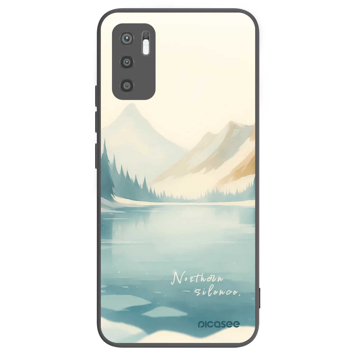 Picasee husă neagră din silicon pentru Xiaomi Redmi Note 10 5G - NOTHERN SILENCE