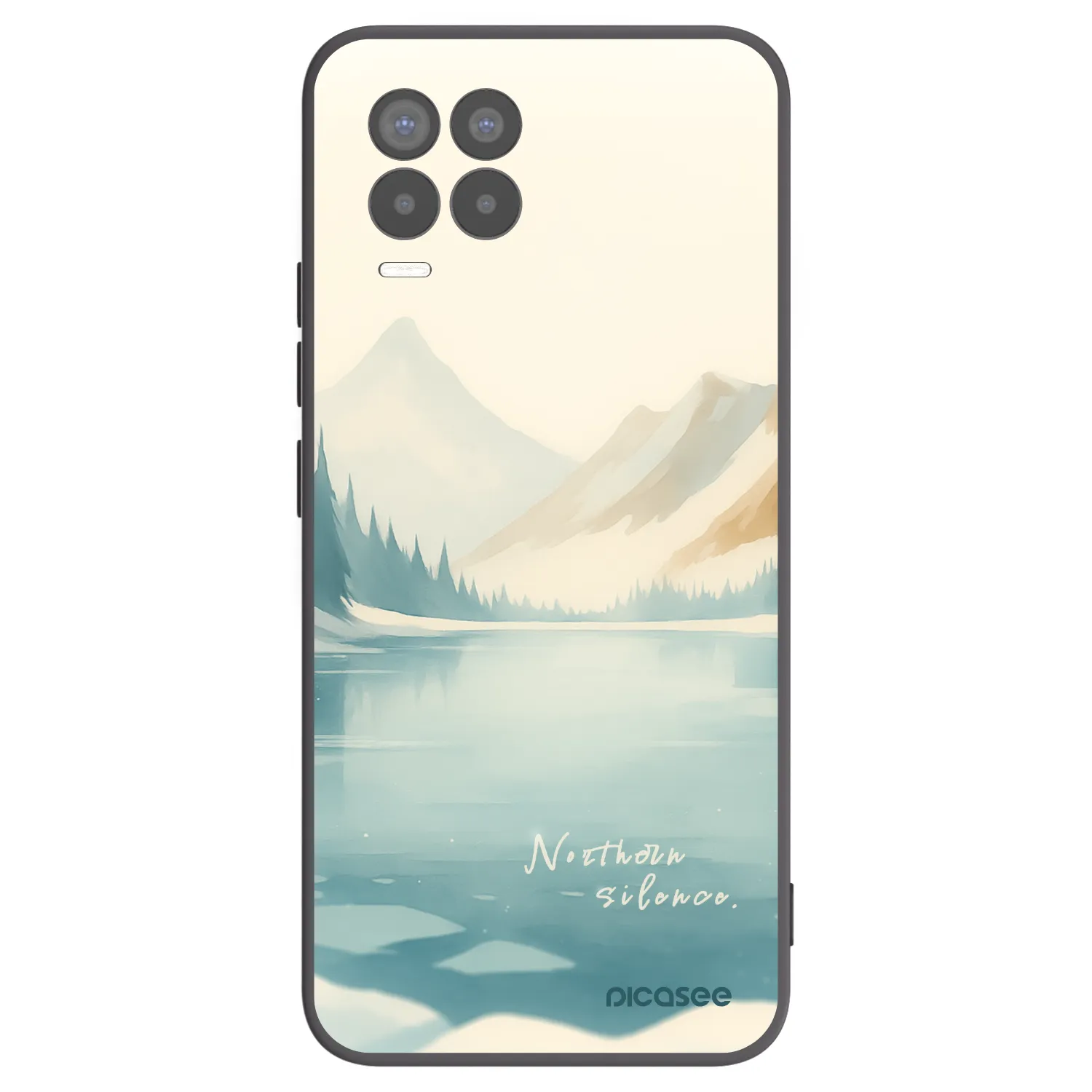 Picasee husă neagră din silicon pentru Realme 8 Pro - NOTHERN SILENCE