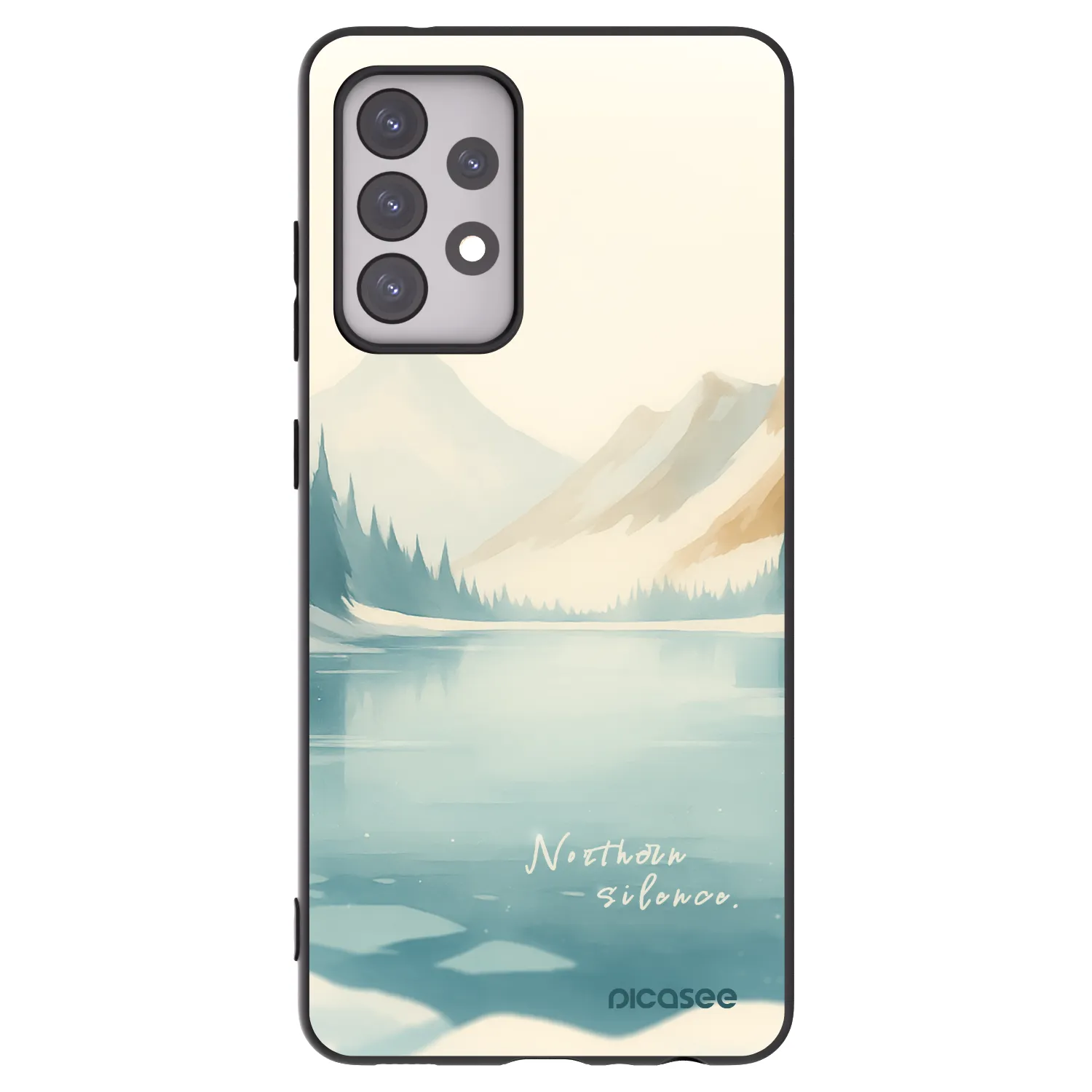 Picasee husă neagră din silicon pentru Samsung Galaxy A52s 5G A528B - NOTHERN SILENCE