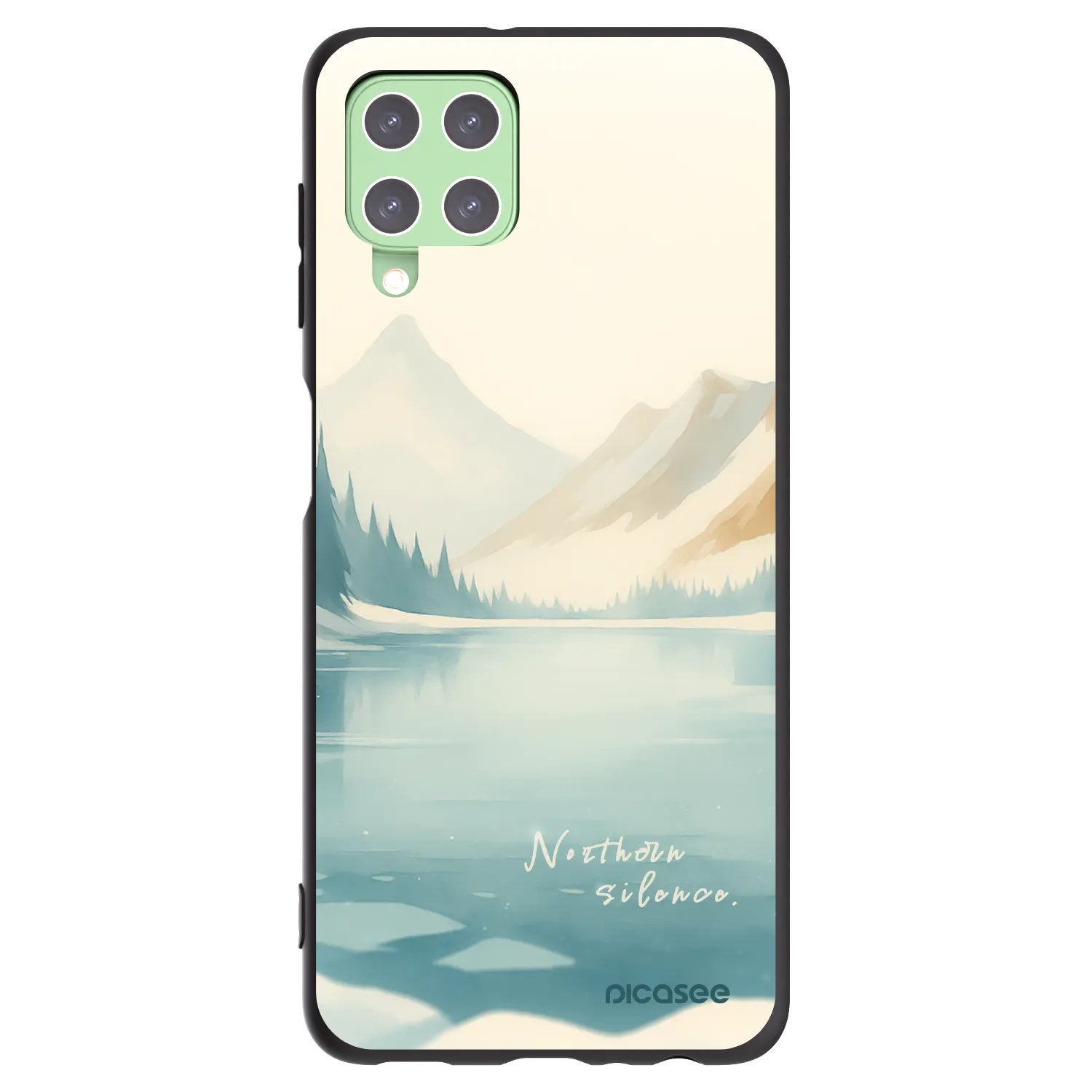 Picasee husă neagră din silicon pentru Samsung Galaxy A22 A225F 4G - NOTHERN SILENCE