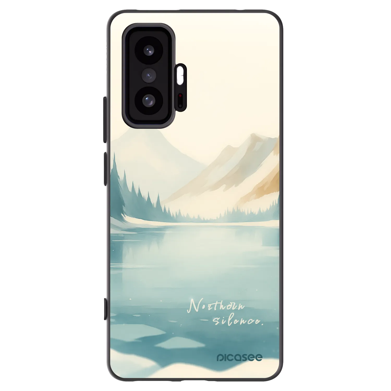 Picasee husă neagră din silicon pentru Xiaomi 11T - NOTHERN SILENCE