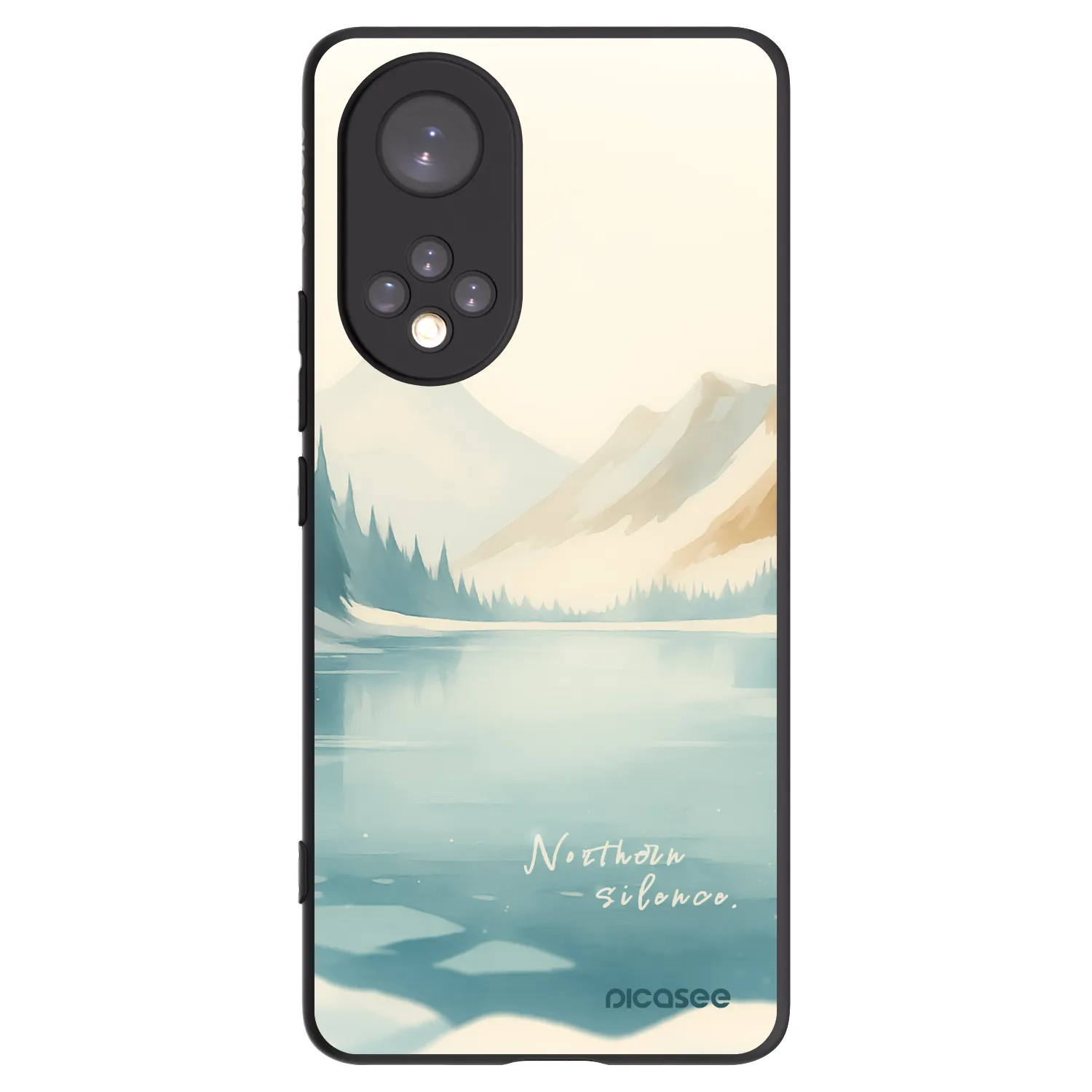 Picasee husă neagră din silicon pentru Honor 50 5G - NOTHERN SILENCE