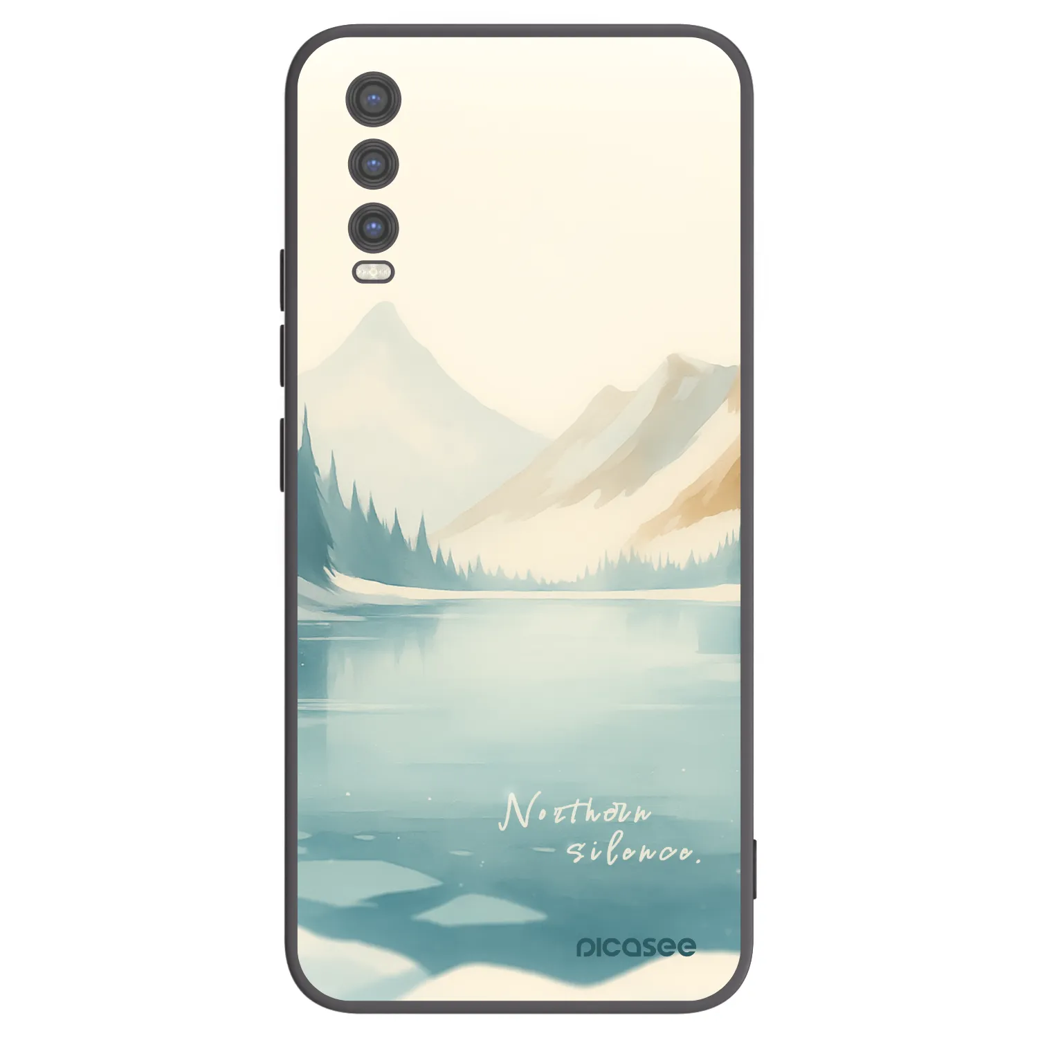 Picasee husă neagră din silicon pentru Vivo Y20s - NOTHERN SILENCE