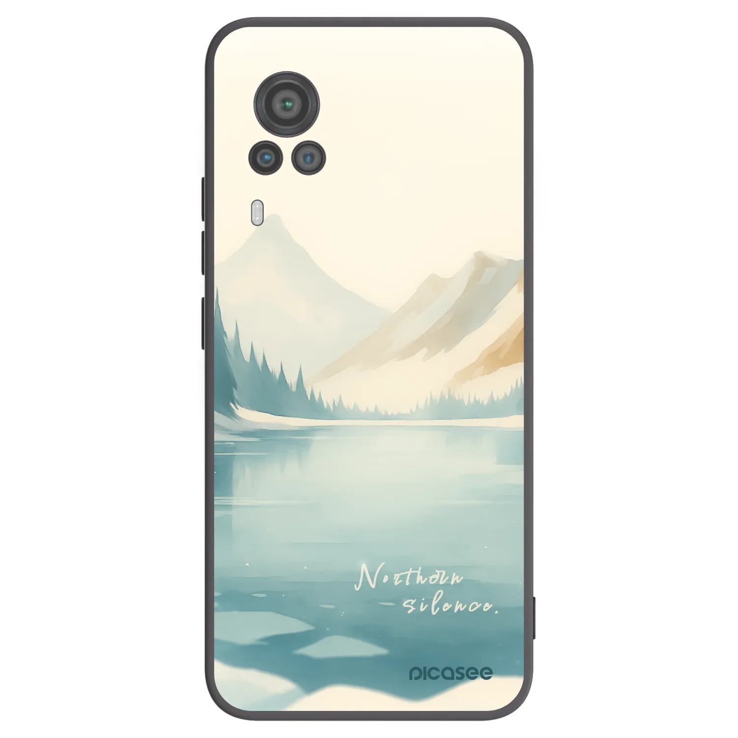Picasee husă neagră din silicon pentru Vivo X60 Pro 5G - NOTHERN SILENCE