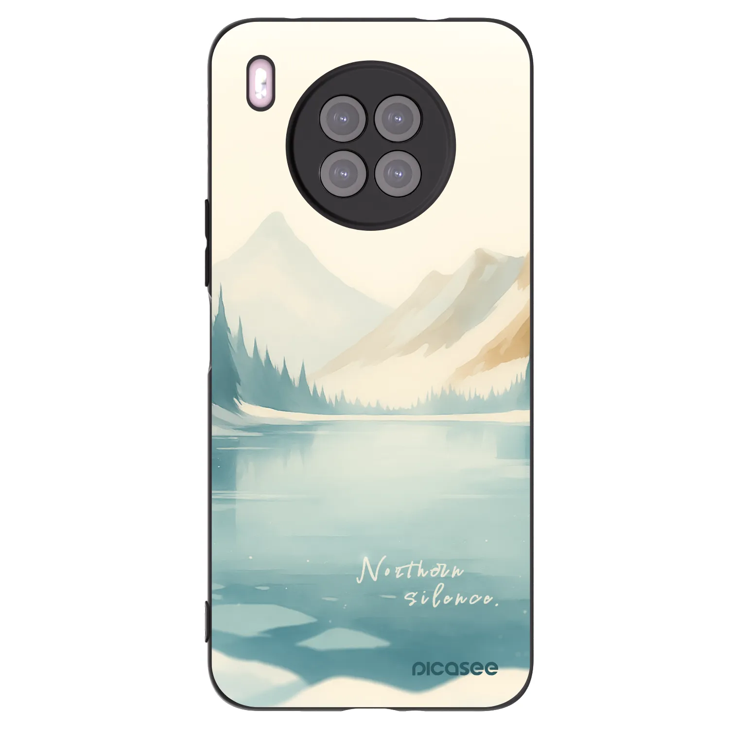 Picasee husă neagră din silicon pentru Huawei Nova 8i - NOTHERN SILENCE