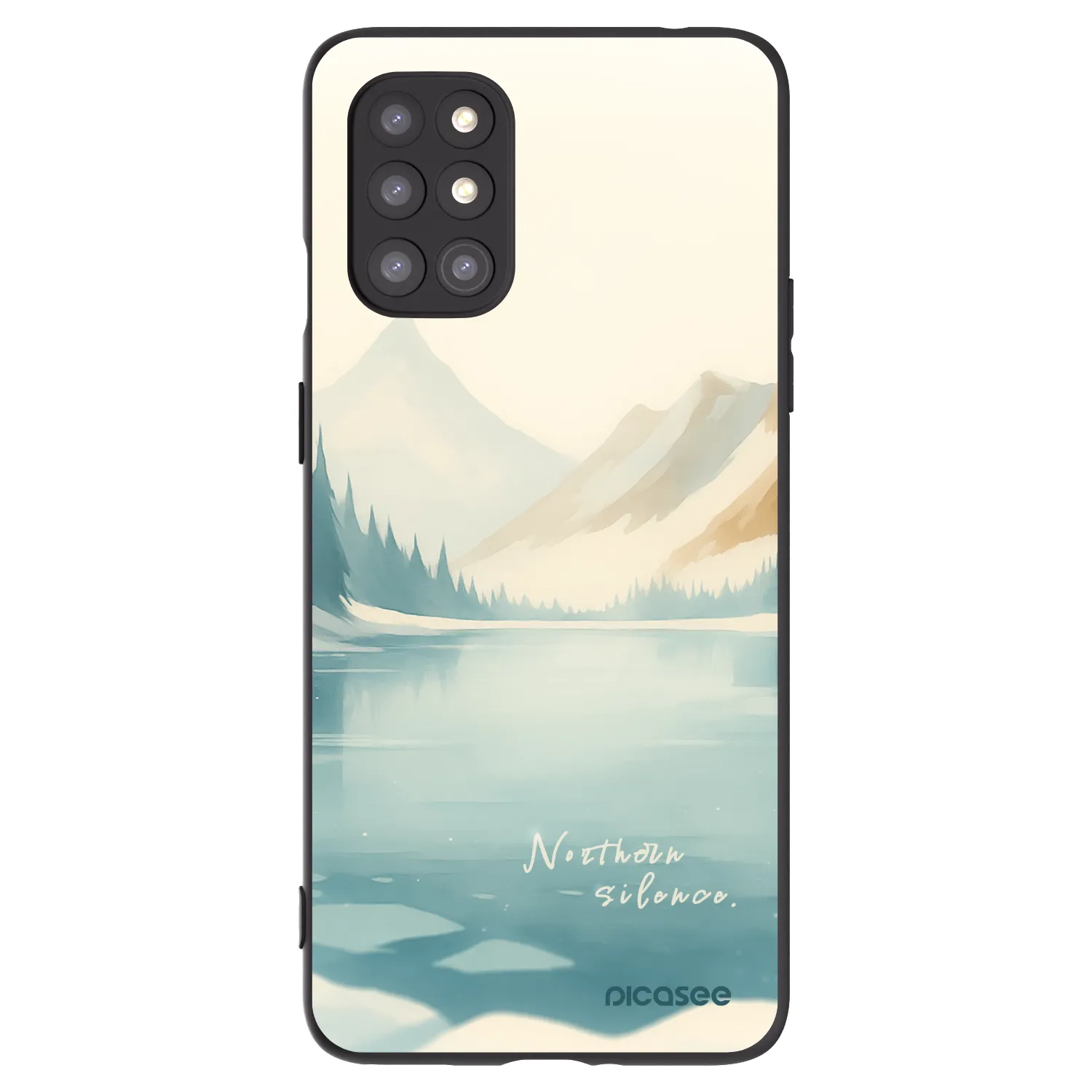 Picasee husă neagră din silicon pentru OnePlus 8T - NOTHERN SILENCE