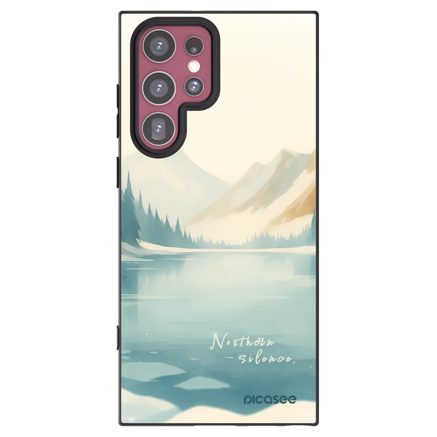 Picasee husă neagră din silicon pentru Samsung Galaxy S22 Ultra 5G - NOTHERN SILENCE