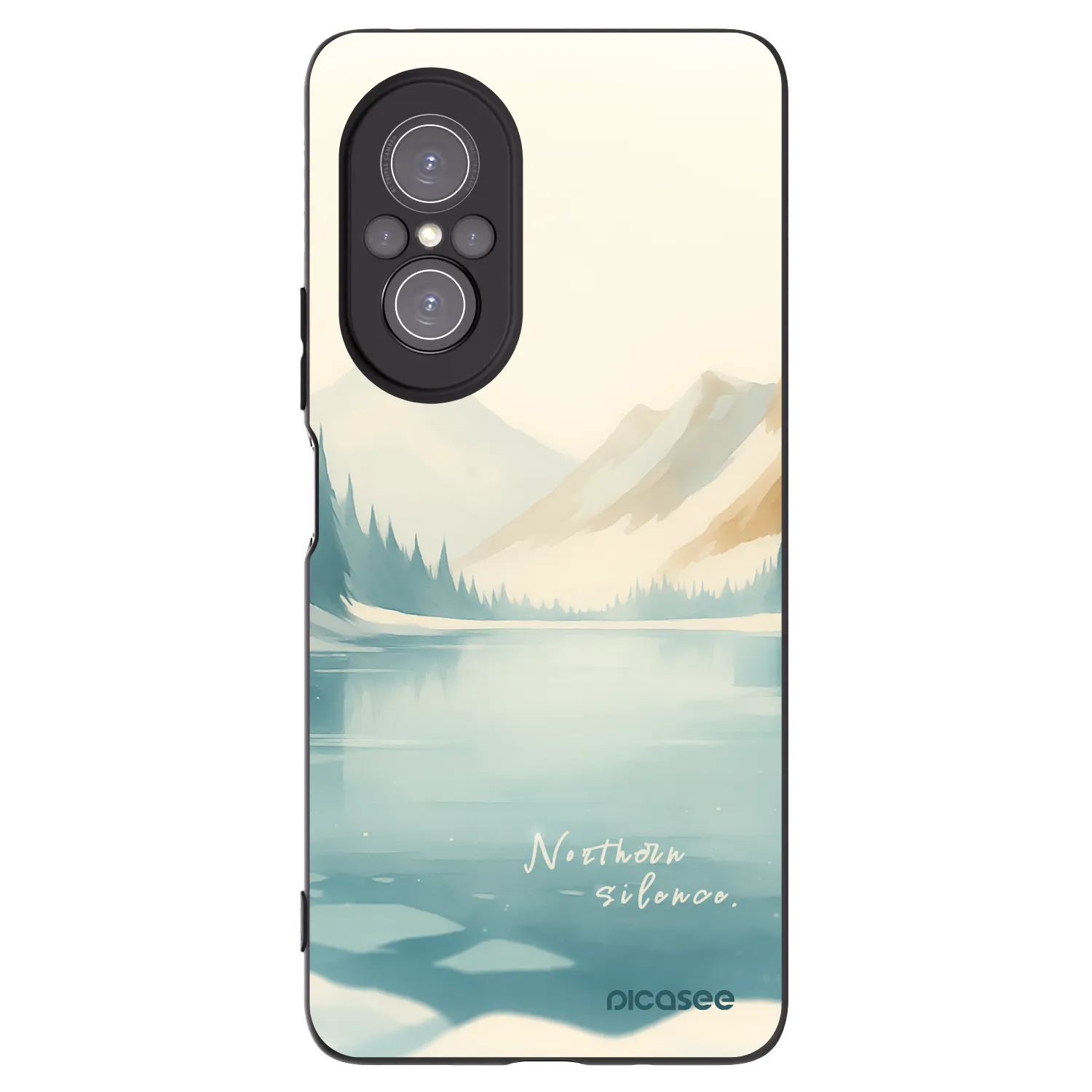 Picasee husă neagră din silicon pentru Huawei Nova 9 SE - NOTHERN SILENCE