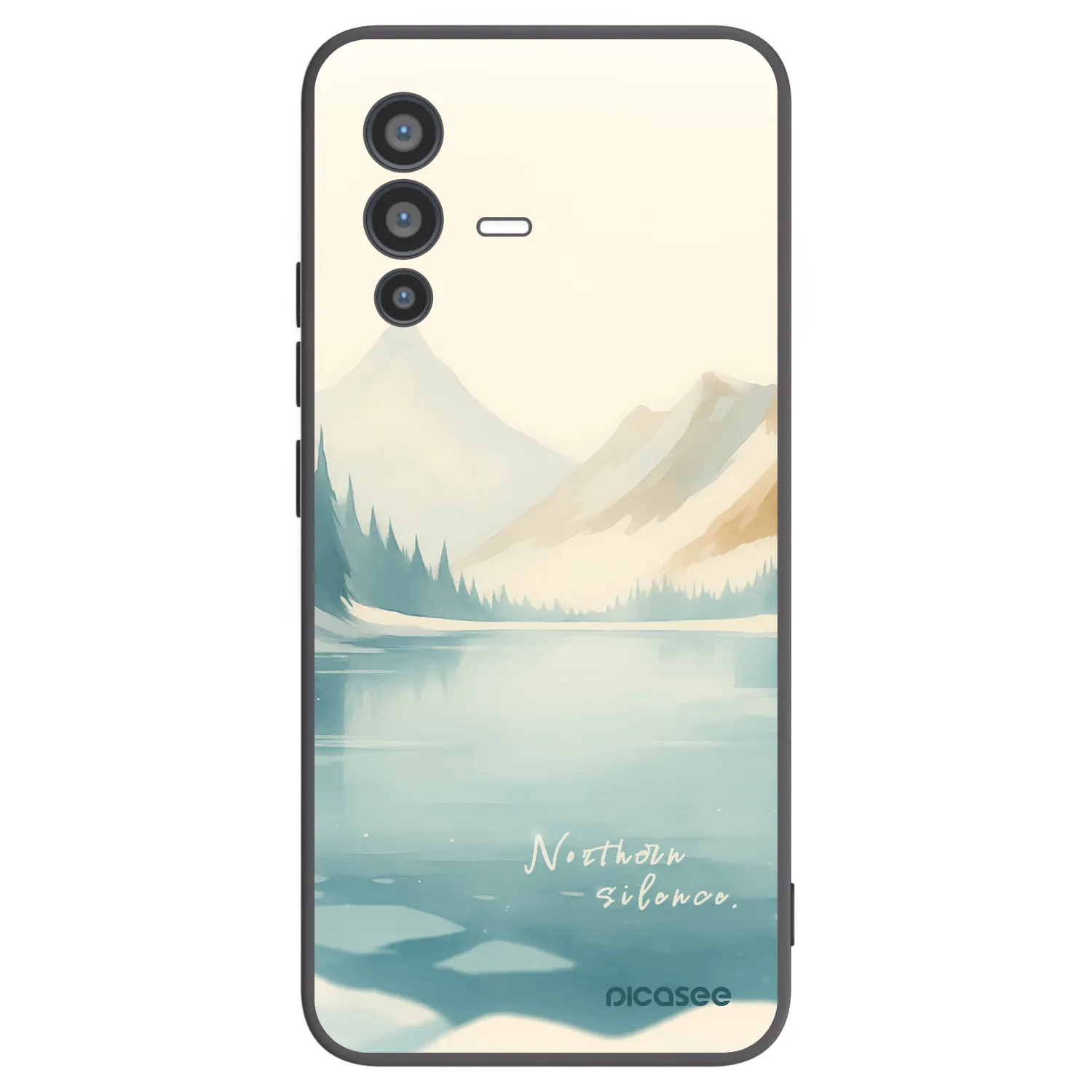 Picasee husă neagră din silicon pentru Vivo V23 5G - NOTHERN SILENCE