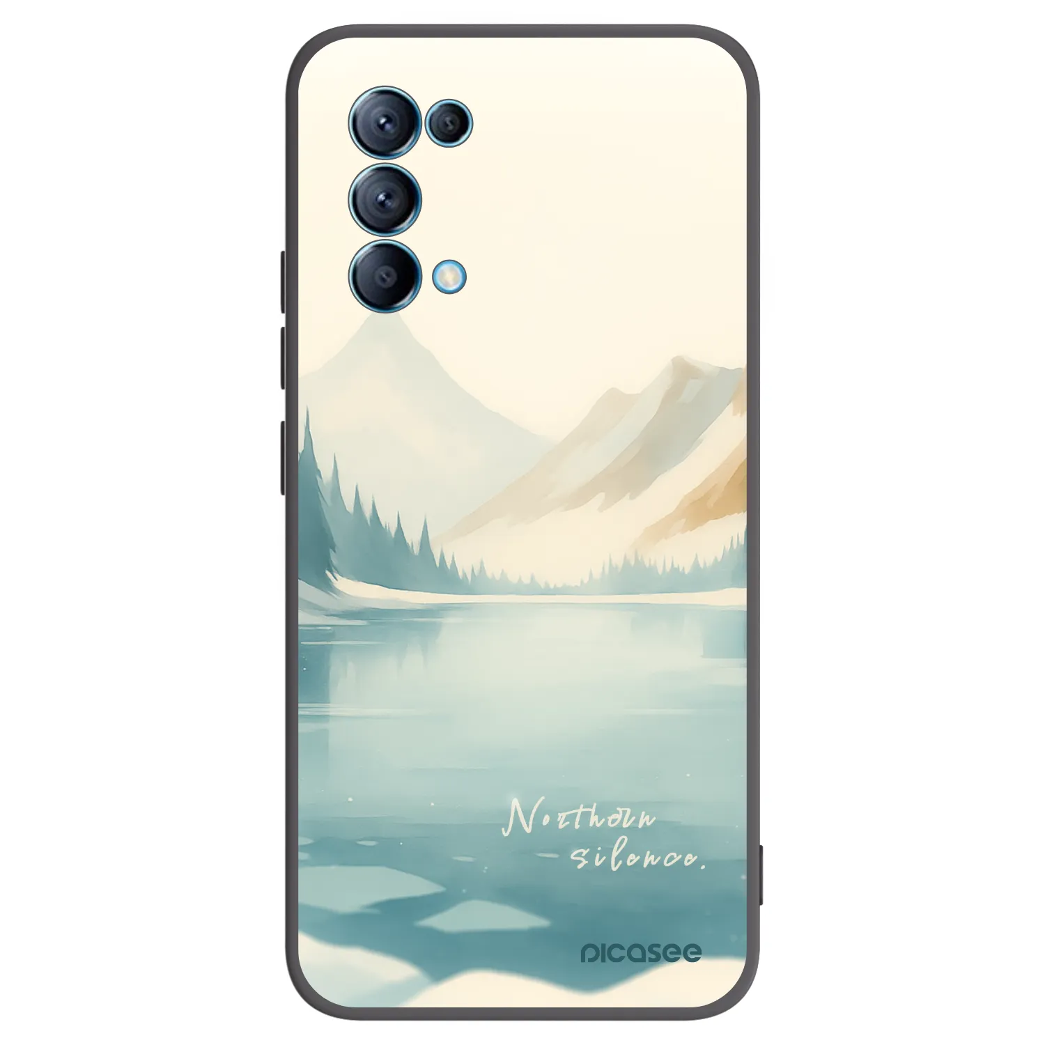 Picasee husă neagră din silicon pentru OPPO Reno 5 5G - NOTHERN SILENCE