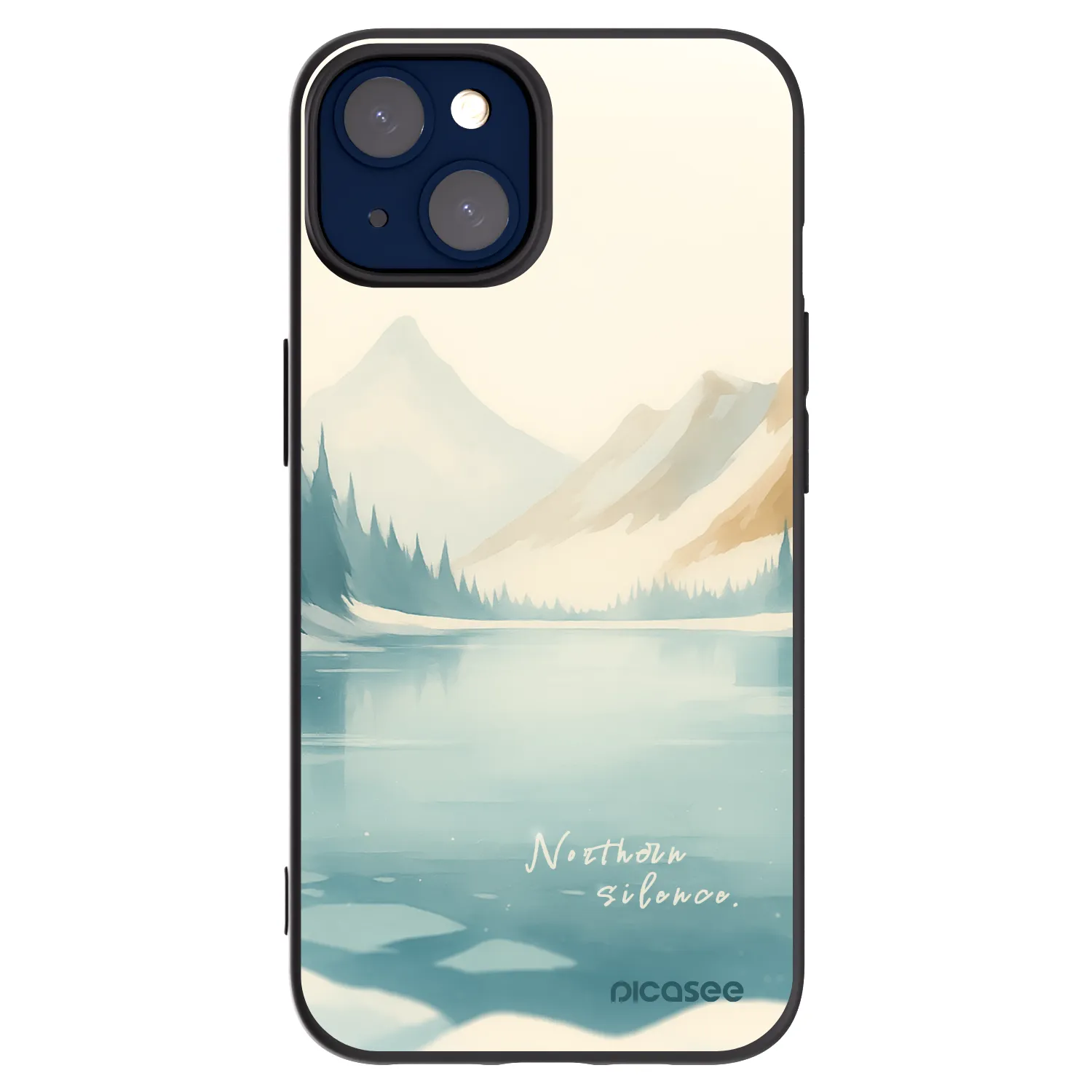 Picasee husă neagră din silicon pentru Apple iPhone 14 - NOTHERN SILENCE