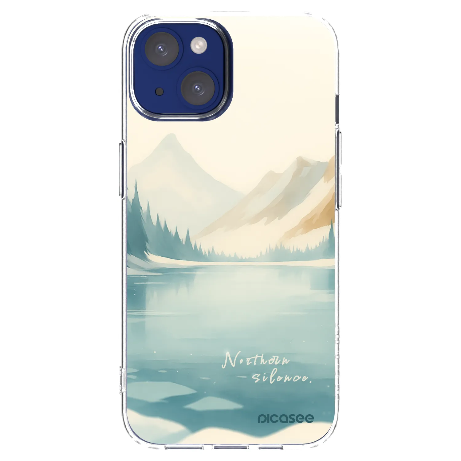 Picasee husă transparentă din silicon pentru Apple iPhone 14 - NOTHERN SILENCE