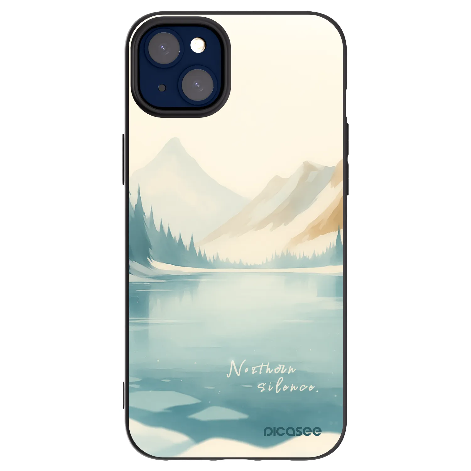 Picasee husă neagră din silicon pentru Apple iPhone 14 Plus - NOTHERN SILENCE