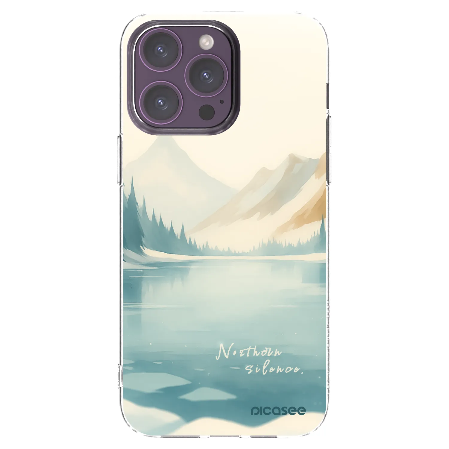 Picasee husă transparentă din silicon pentru Apple iPhone 14 Pro Max - NOTHERN SILENCE