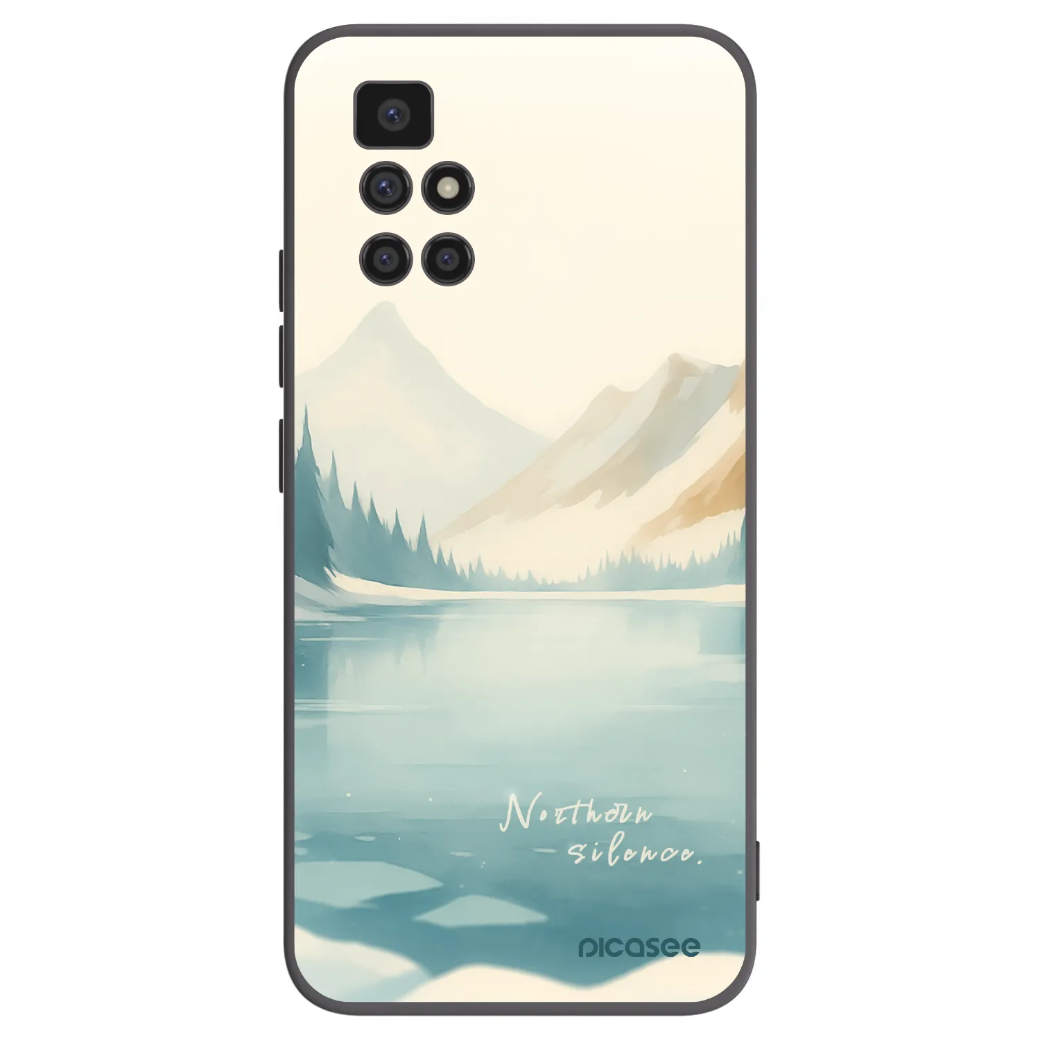 Picasee husă neagră din silicon pentru Xiaomi Redmi 10 (2022) - NOTHERN SILENCE