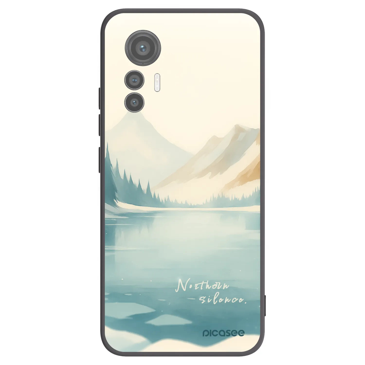 Picasee husă neagră din silicon pentru Xiaomi 12 Lite - NOTHERN SILENCE