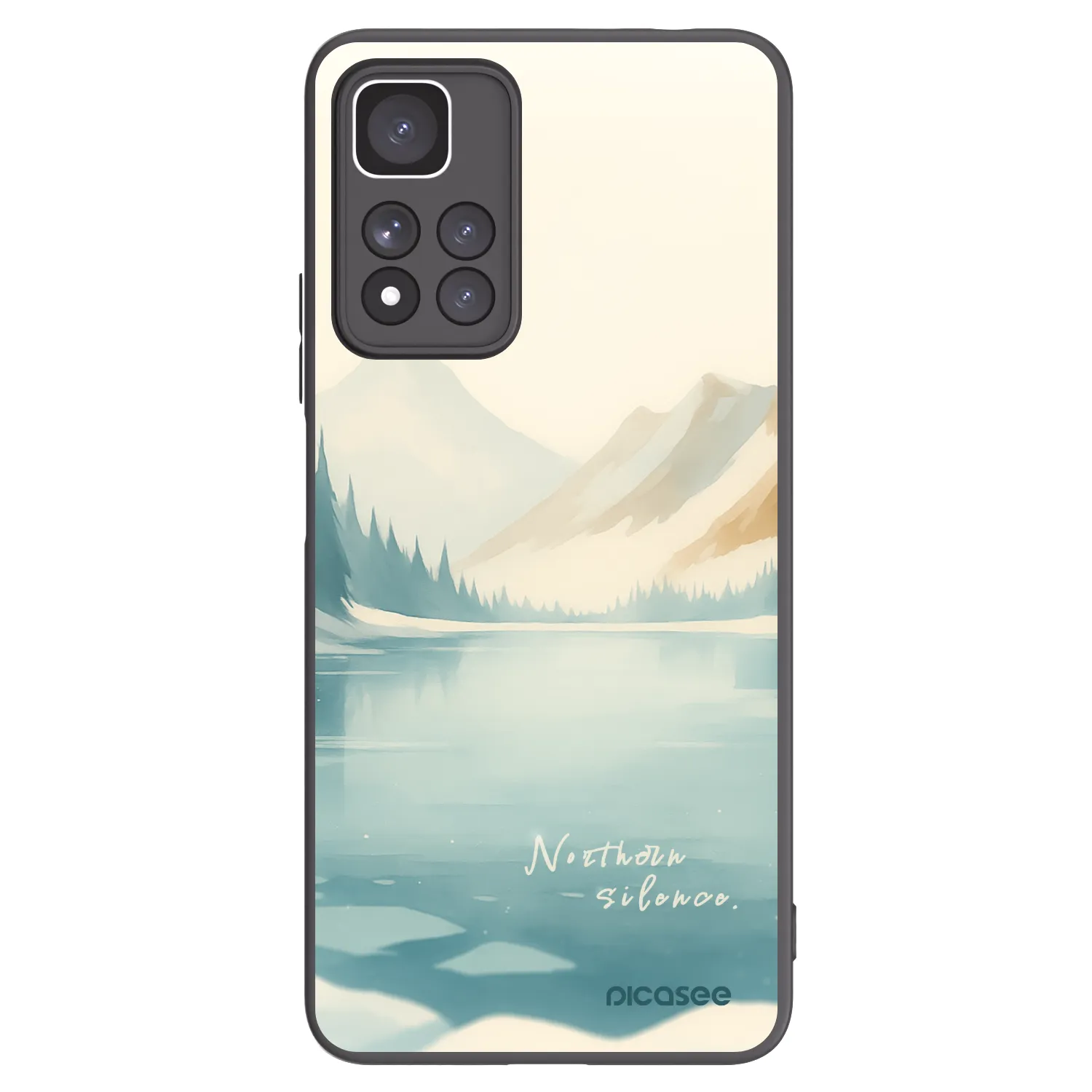 Picasee husă neagră din silicon pentru Xiaomi Redmi Note 11 Pro+ 5G - NOTHERN SILENCE