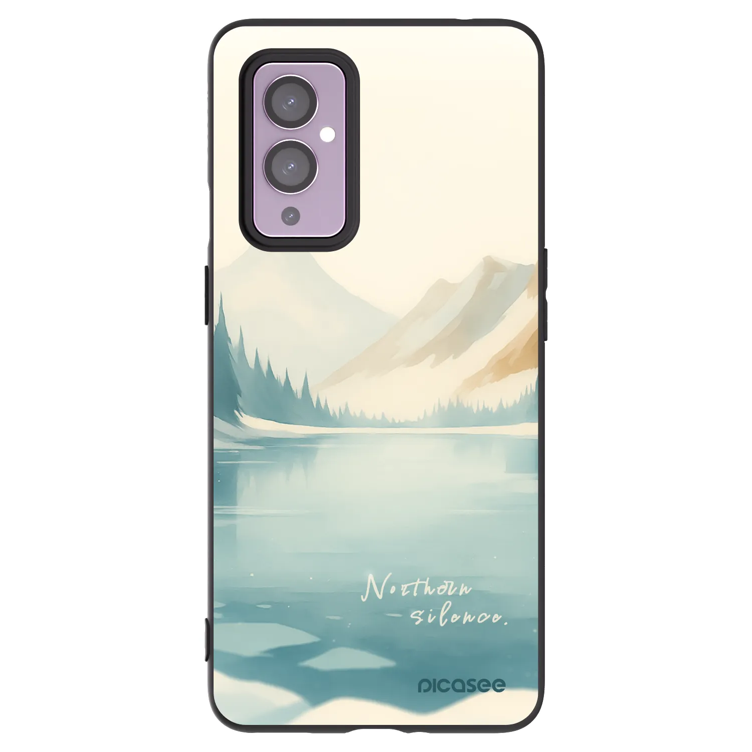 Picasee husă neagră din silicon pentru OnePlus 9 - NOTHERN SILENCE