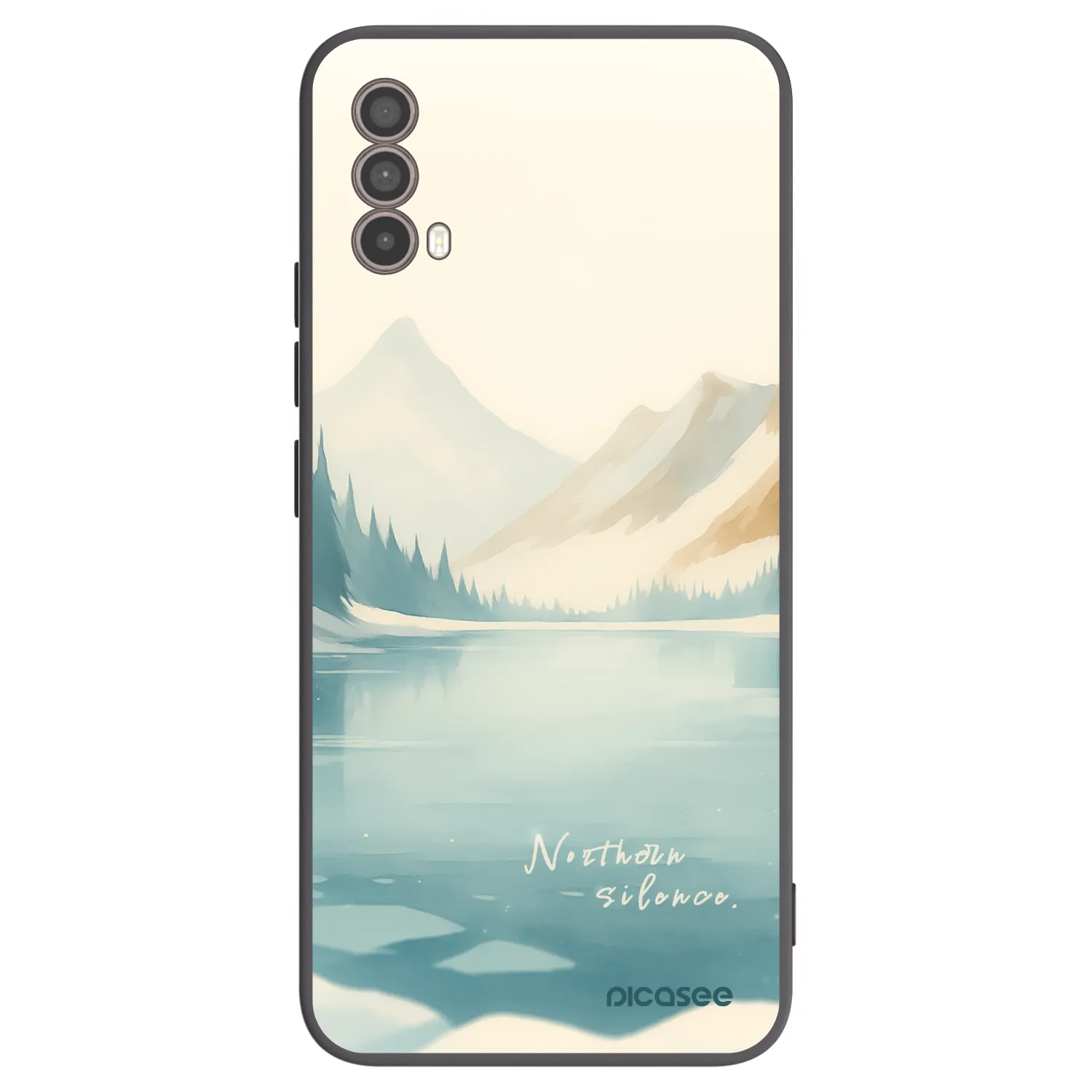 Picasee husă neagră din silicon pentru Motorola Moto E40 - NOTHERN SILENCE
