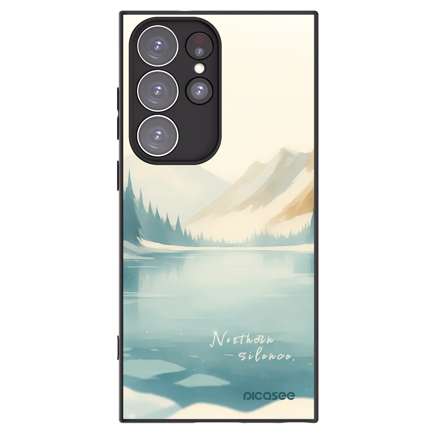 Picasee husă neagră din silicon pentru Samsung Galaxy S23 Ultra 5G - NOTHERN SILENCE