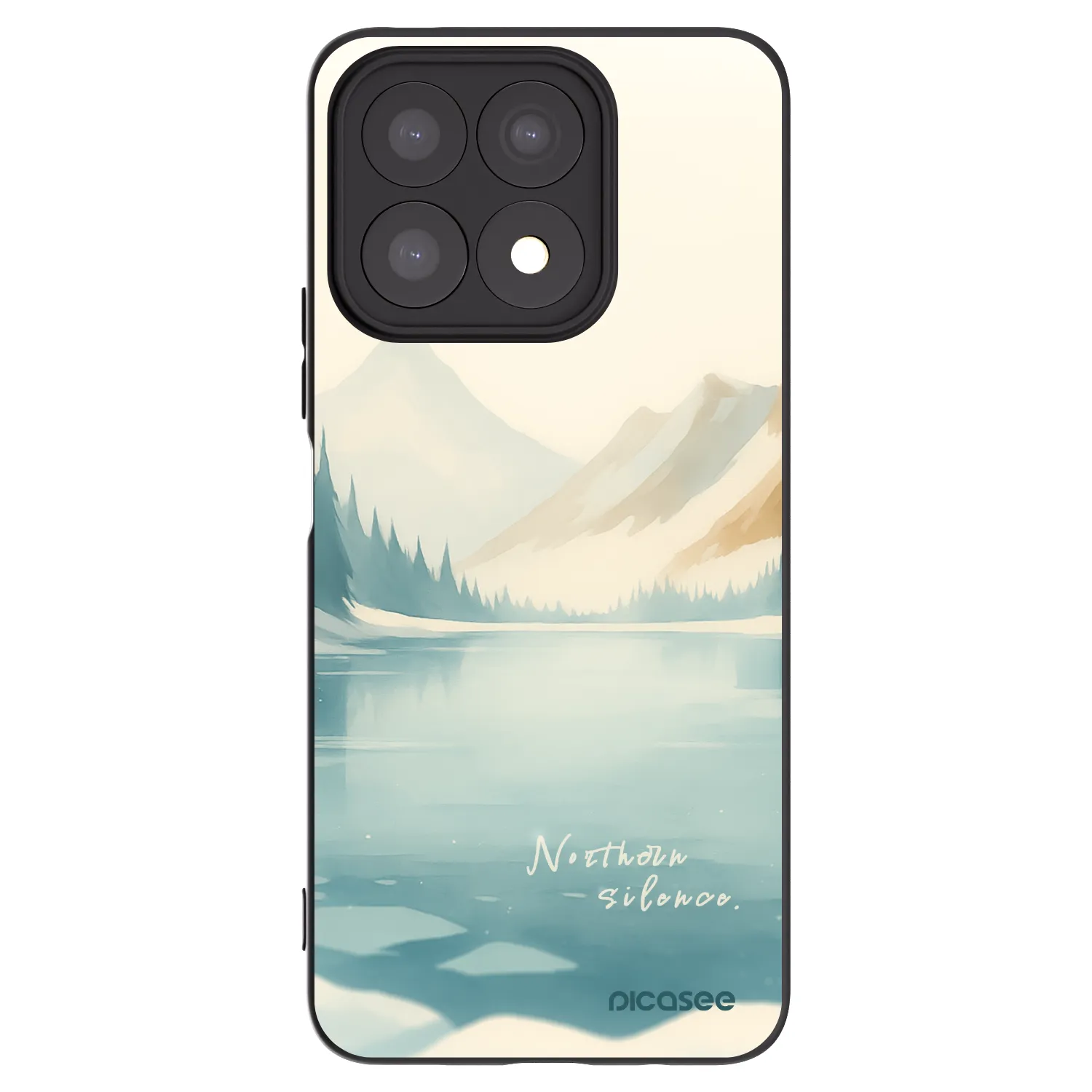 Picasee husă neagră din silicon pentru Honor X8a - NOTHERN SILENCE
