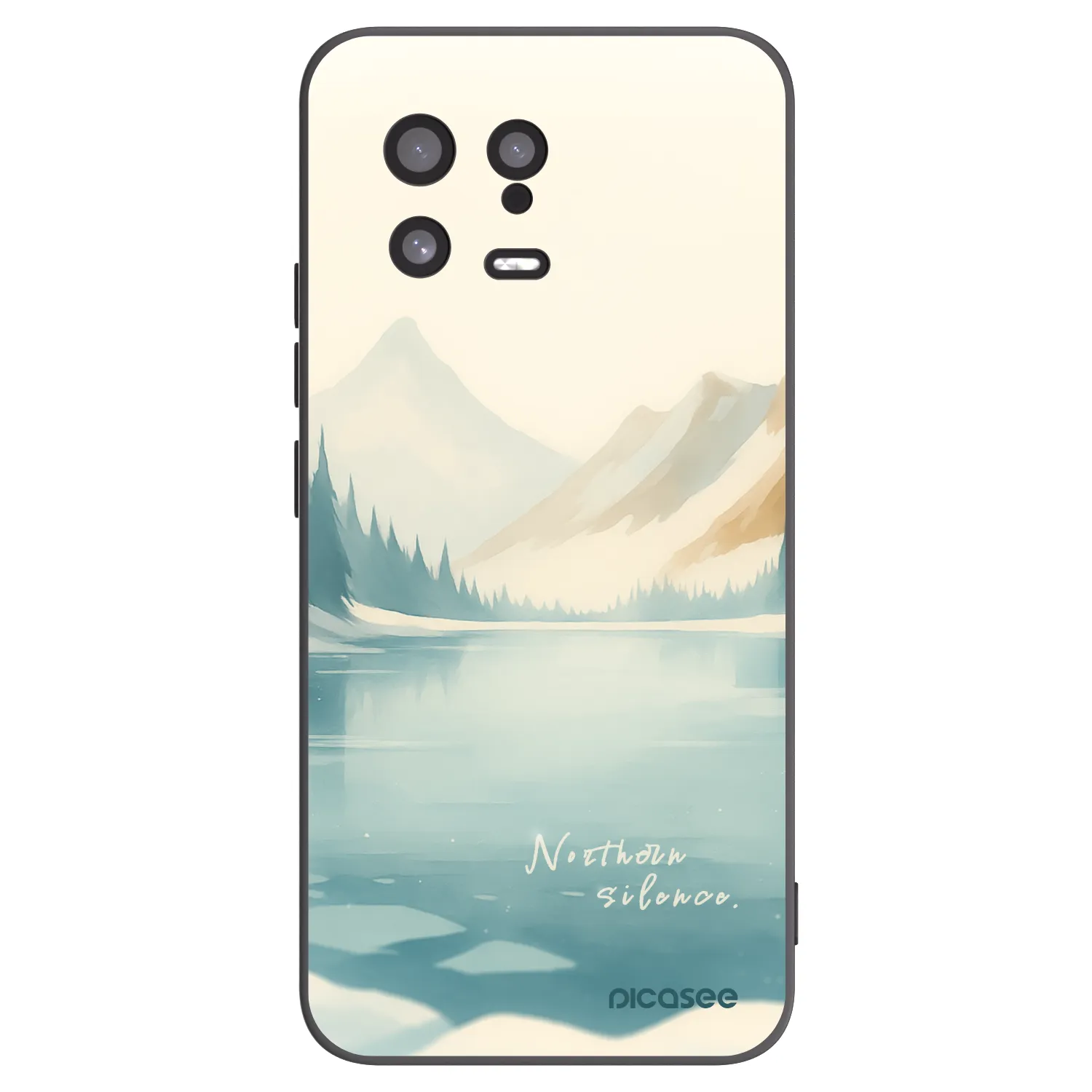 Picasee husă neagră din silicon pentru Xiaomi 13 - NOTHERN SILENCE