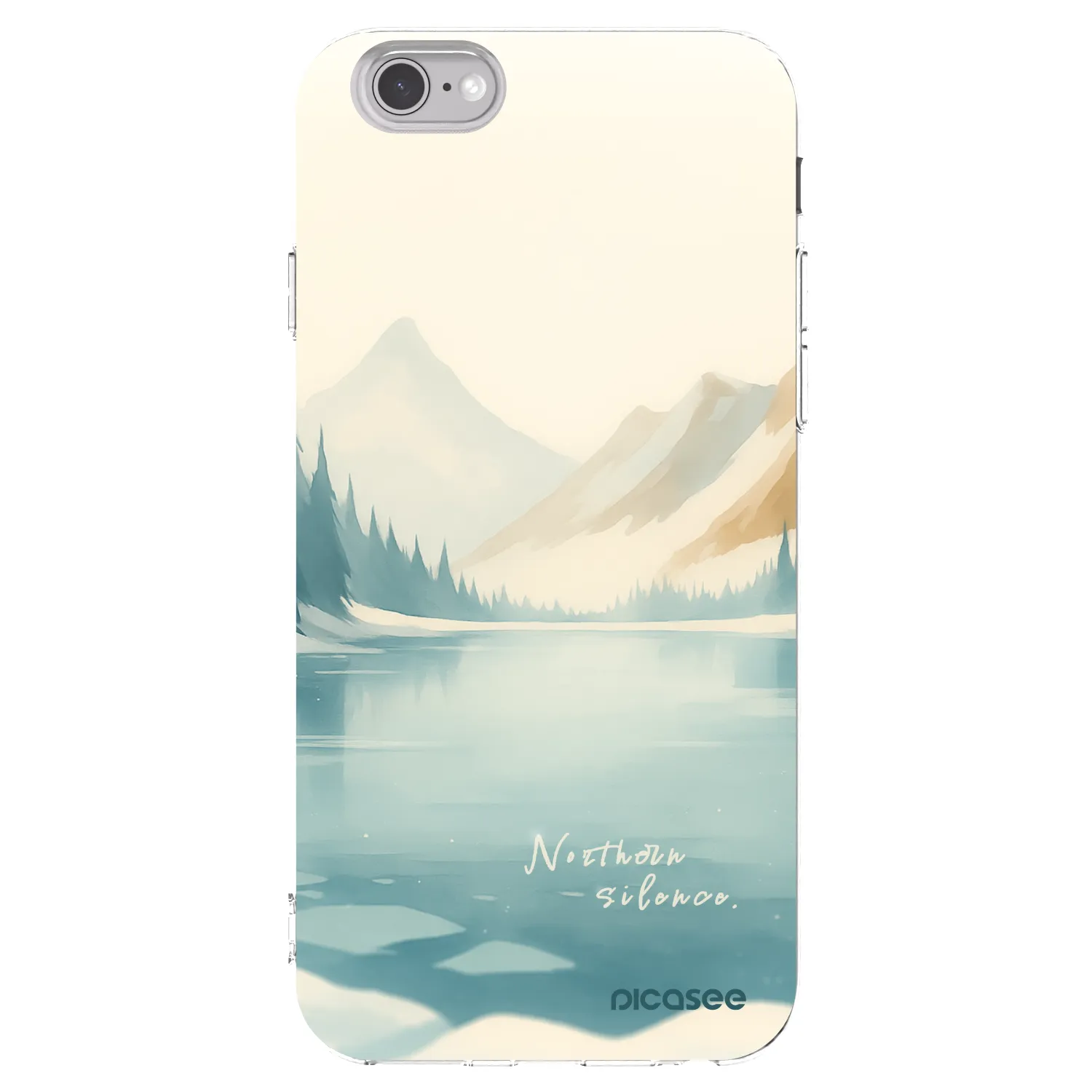 Picasee husă transparentă din silicon pentru Apple iPhone 6/6S - NOTHERN SILENCE