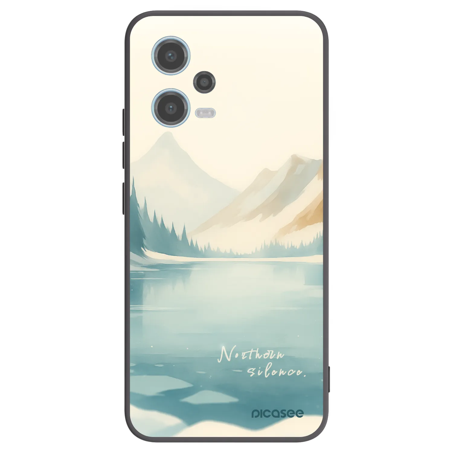 Picasee husă neagră din silicon pentru Xiaomi Redmi Note 12 5G - NOTHERN SILENCE