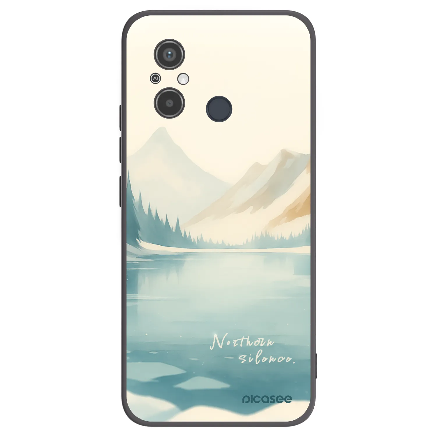 Picasee husă neagră din silicon pentru Xiaomi Redmi 12C - NOTHERN SILENCE