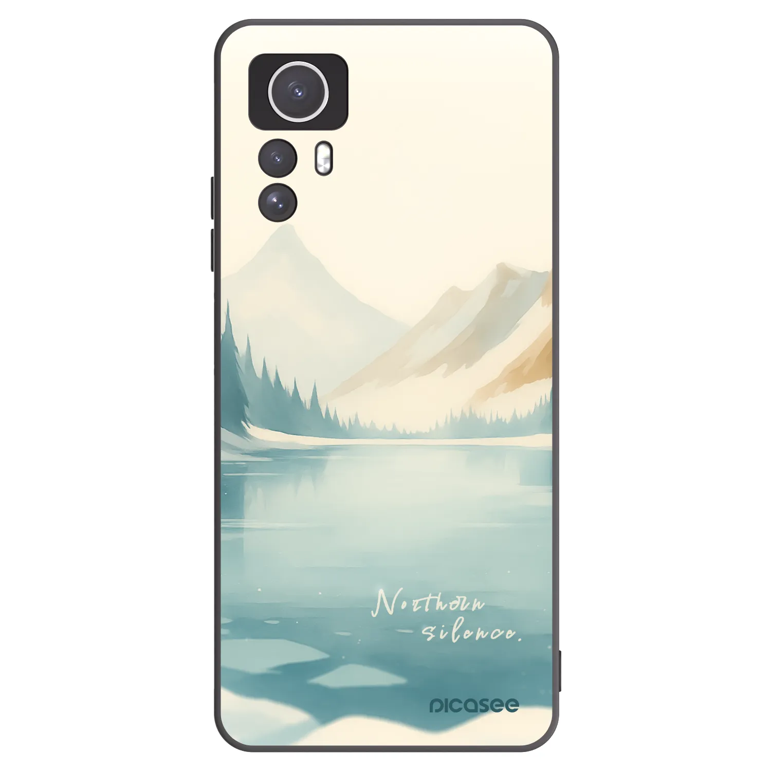 Picasee husă neagră din silicon pentru Xiaomi Redmi Note 12S - NOTHERN SILENCE