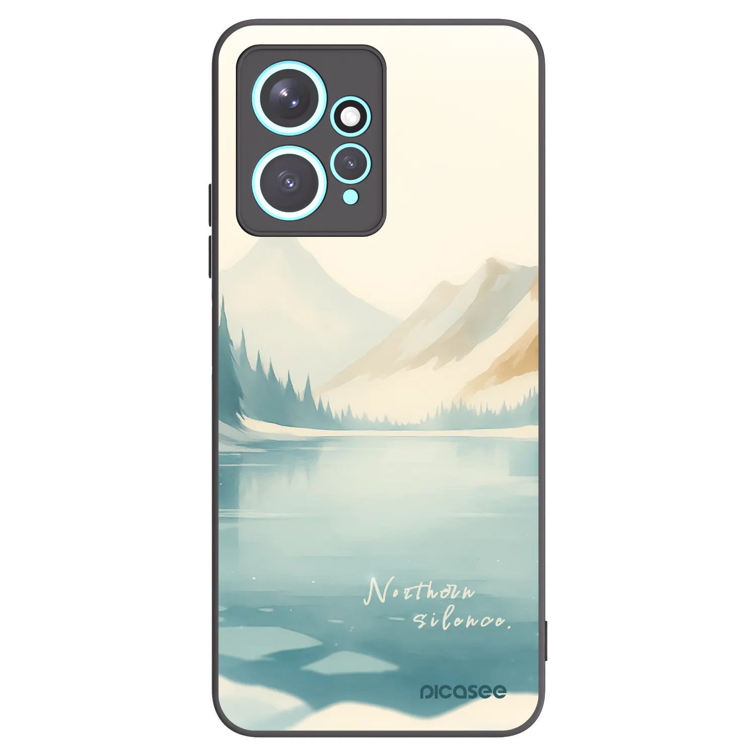 Picasee husă neagră din silicon pentru Xiaomi Redmi Note 12 4G - NOTHERN SILENCE