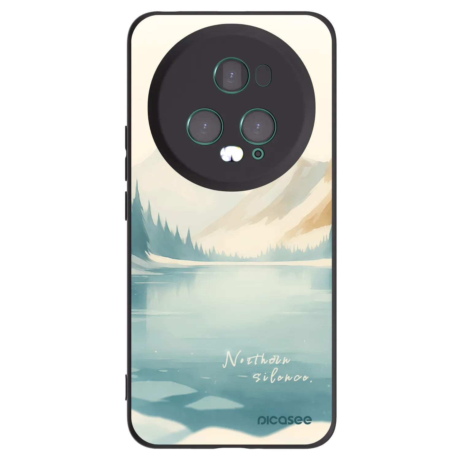 Picasee husă neagră din silicon pentru Honor Magic5 Pro - NOTHERN SILENCE