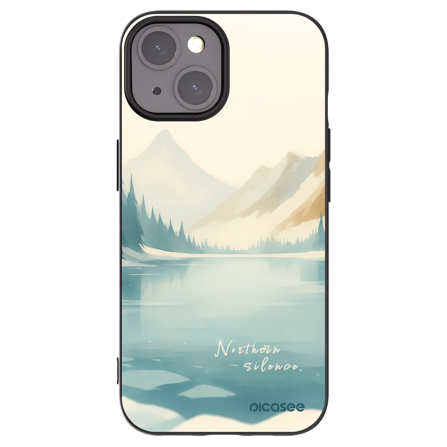 Picasee husă neagră din silicon pentru Apple iPhone 15 - NOTHERN SILENCE