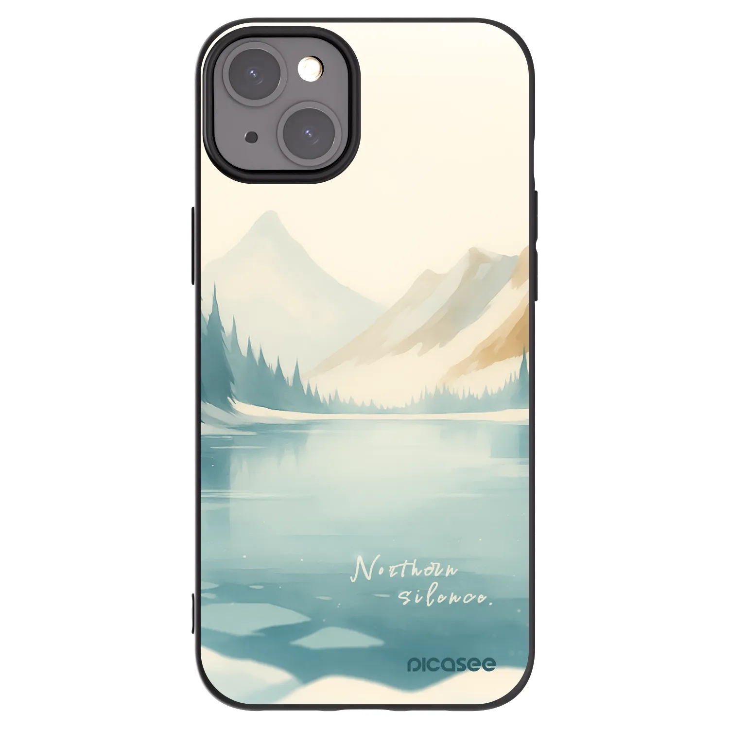 Picasee husă neagră din silicon pentru Apple iPhone 15 Plus - NOTHERN SILENCE