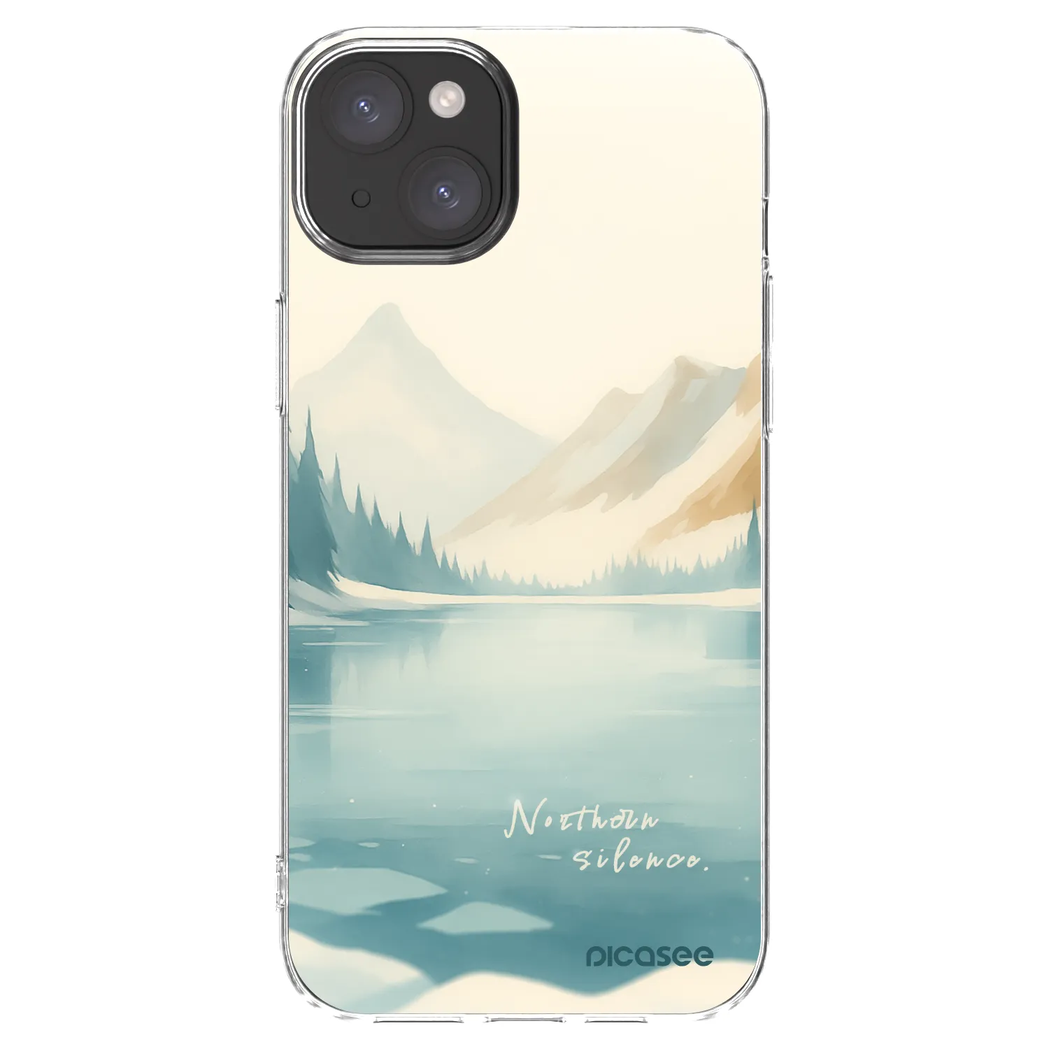 Picasee husă transparentă din silicon pentru Apple iPhone 15 Plus - NOTHERN SILENCE