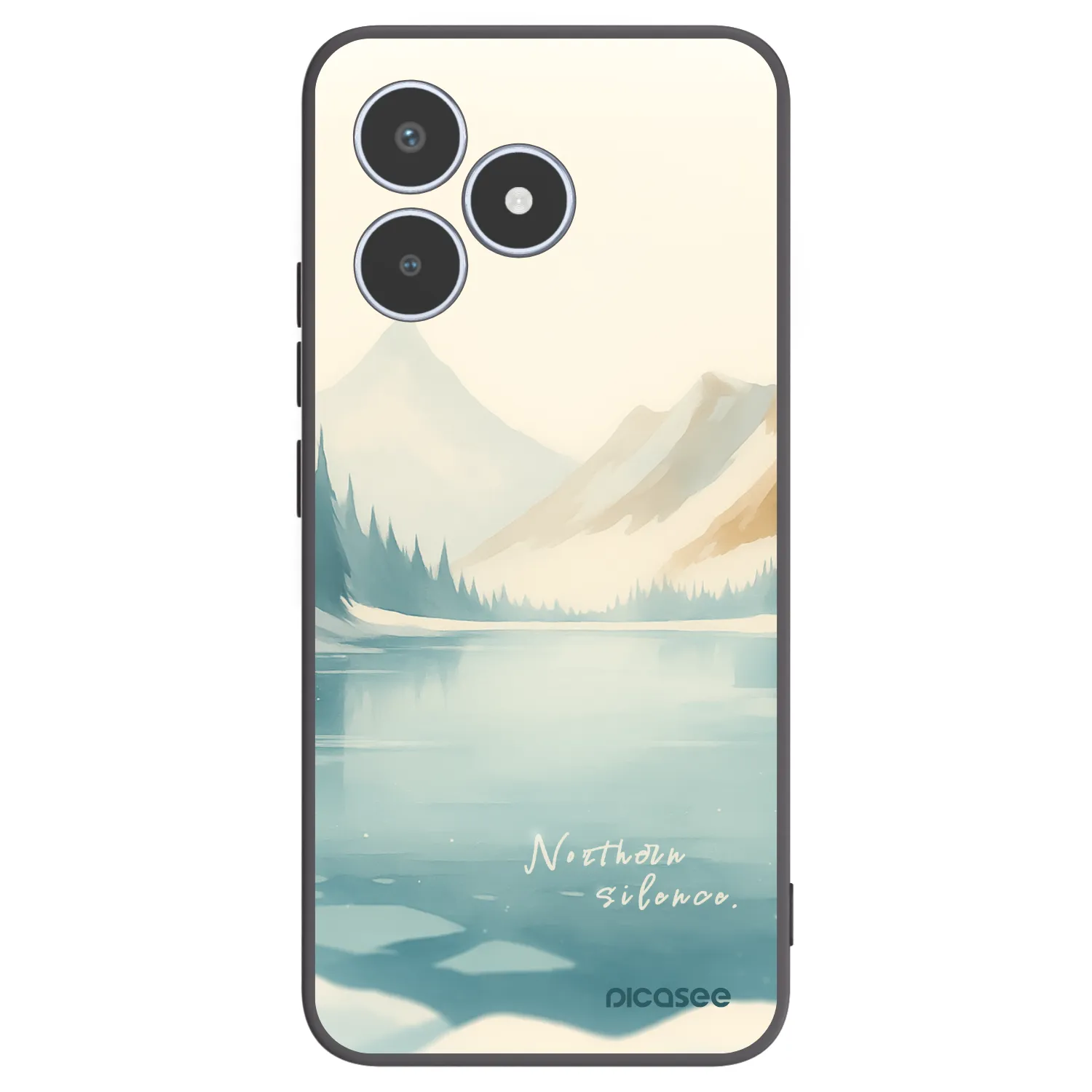 Picasee husă neagră din silicon pentru Realme C53 - NOTHERN SILENCE