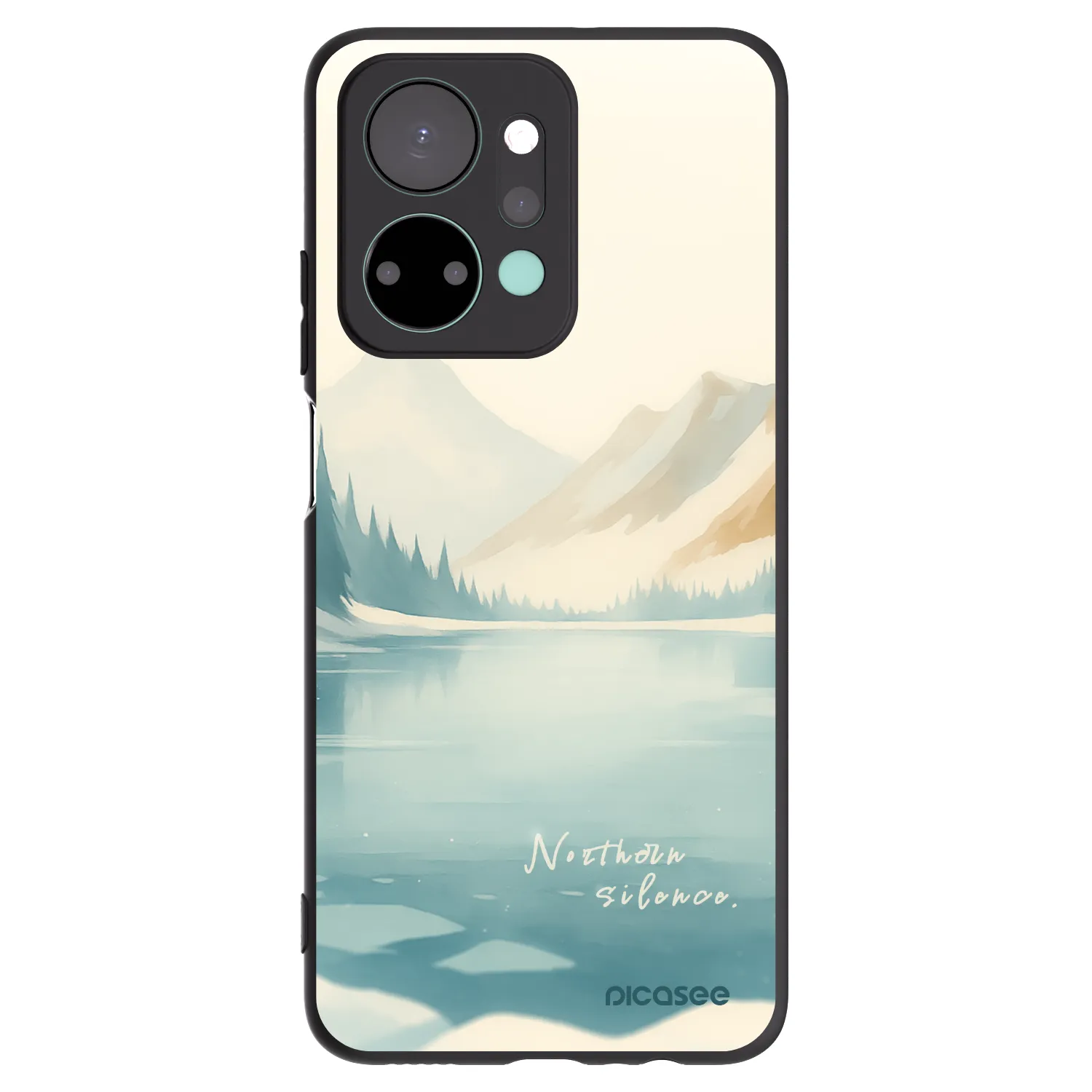 Picasee husă neagră din silicon pentru Honor X7a - NOTHERN SILENCE