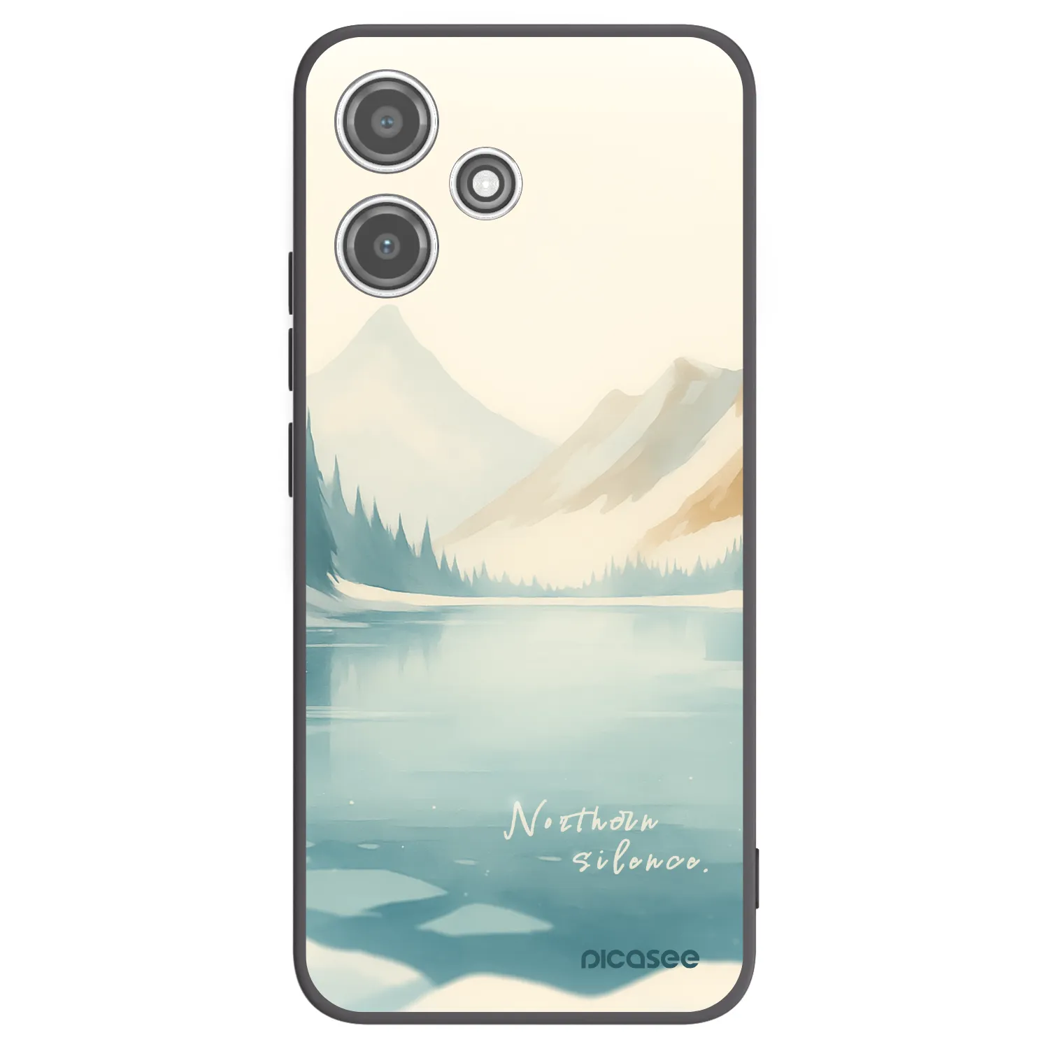 Picasee husă neagră din silicon pentru Xiaomi Redmi 12 5G - NOTHERN SILENCE