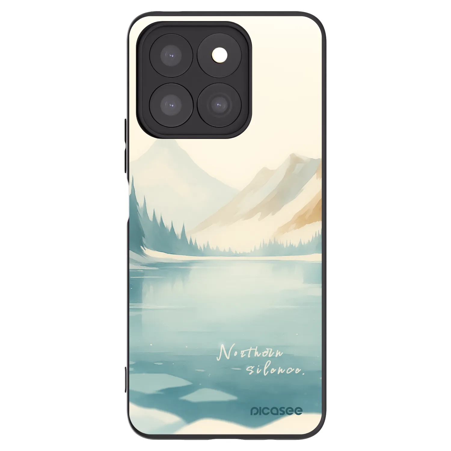 Picasee husă neagră din silicon pentru Honor X8b - NOTHERN SILENCE