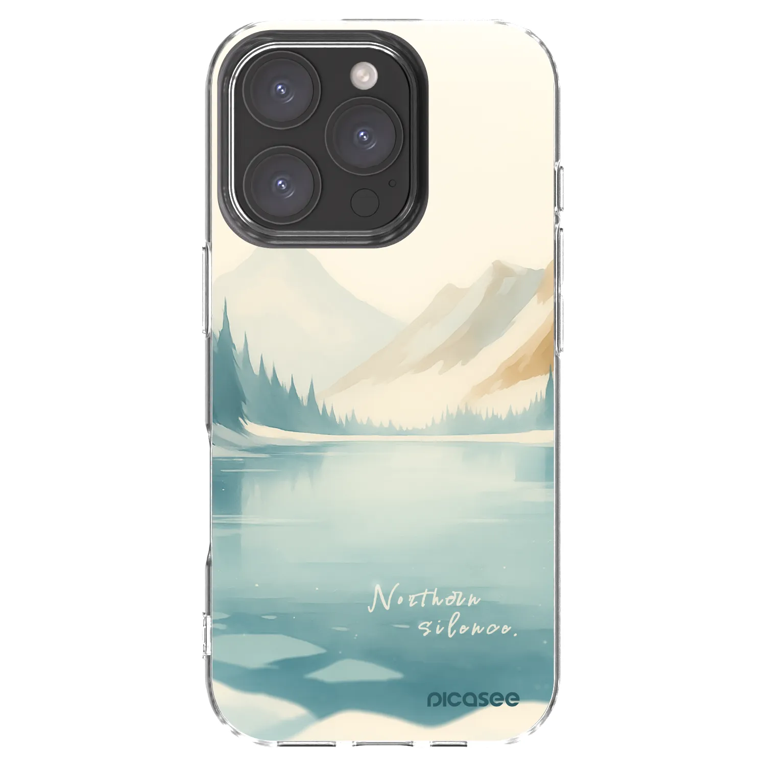 Picasee husă transparentă din silicon pentru Apple iPhone 16 Pro - NOTHERN SILENCE