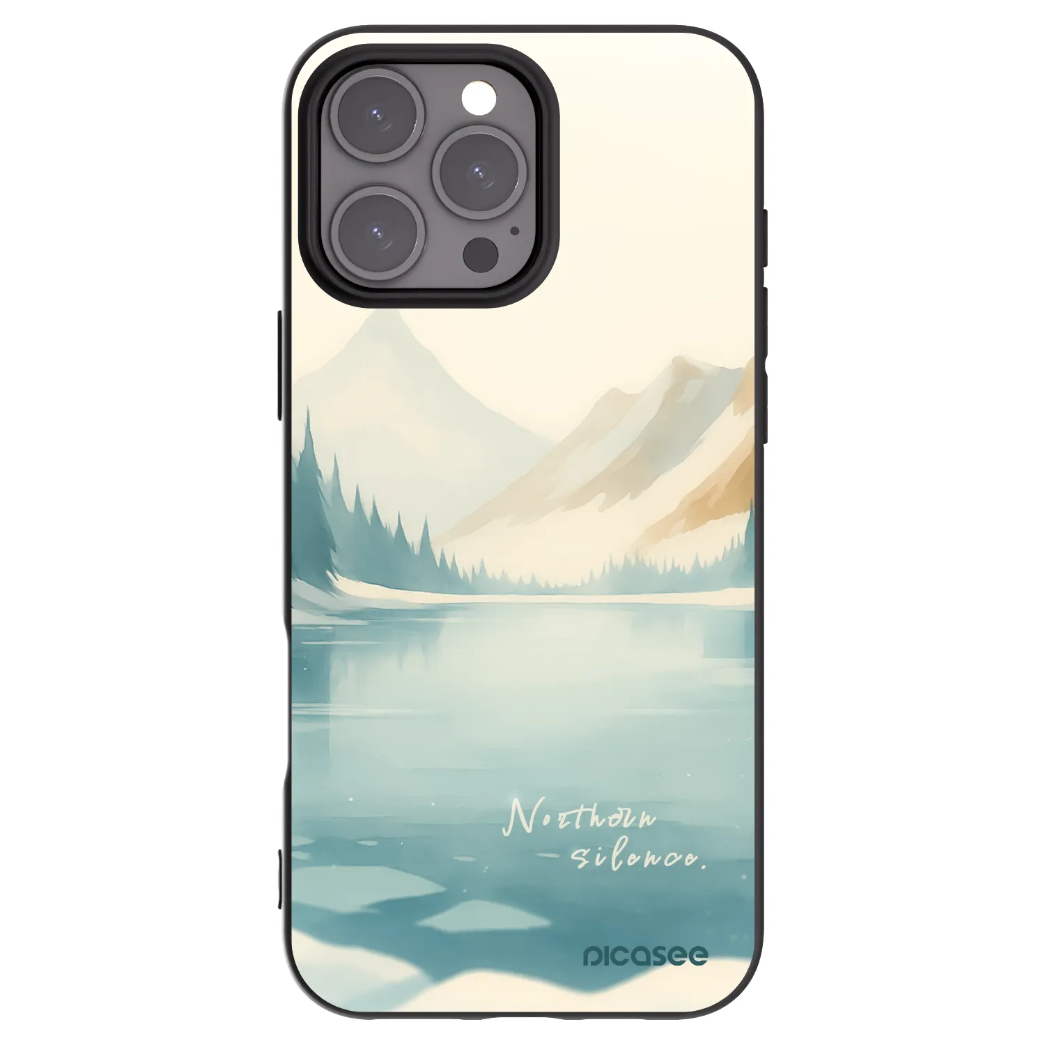 Picasee husă neagră din silicon pentru Apple iPhone 16 Pro Max - NOTHERN SILENCE