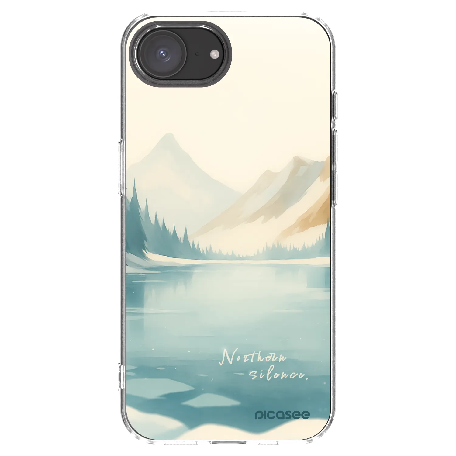 Picasee husă transparentă din silicon pentru Apple iPhone 16e - NOTHERN SILENCE