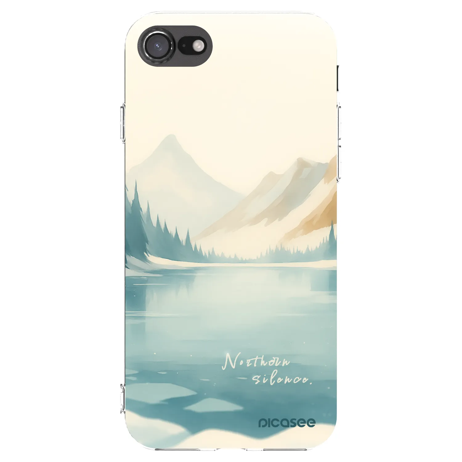 Picasee husă transparentă din silicon pentru Apple iPhone 7 - NOTHERN SILENCE