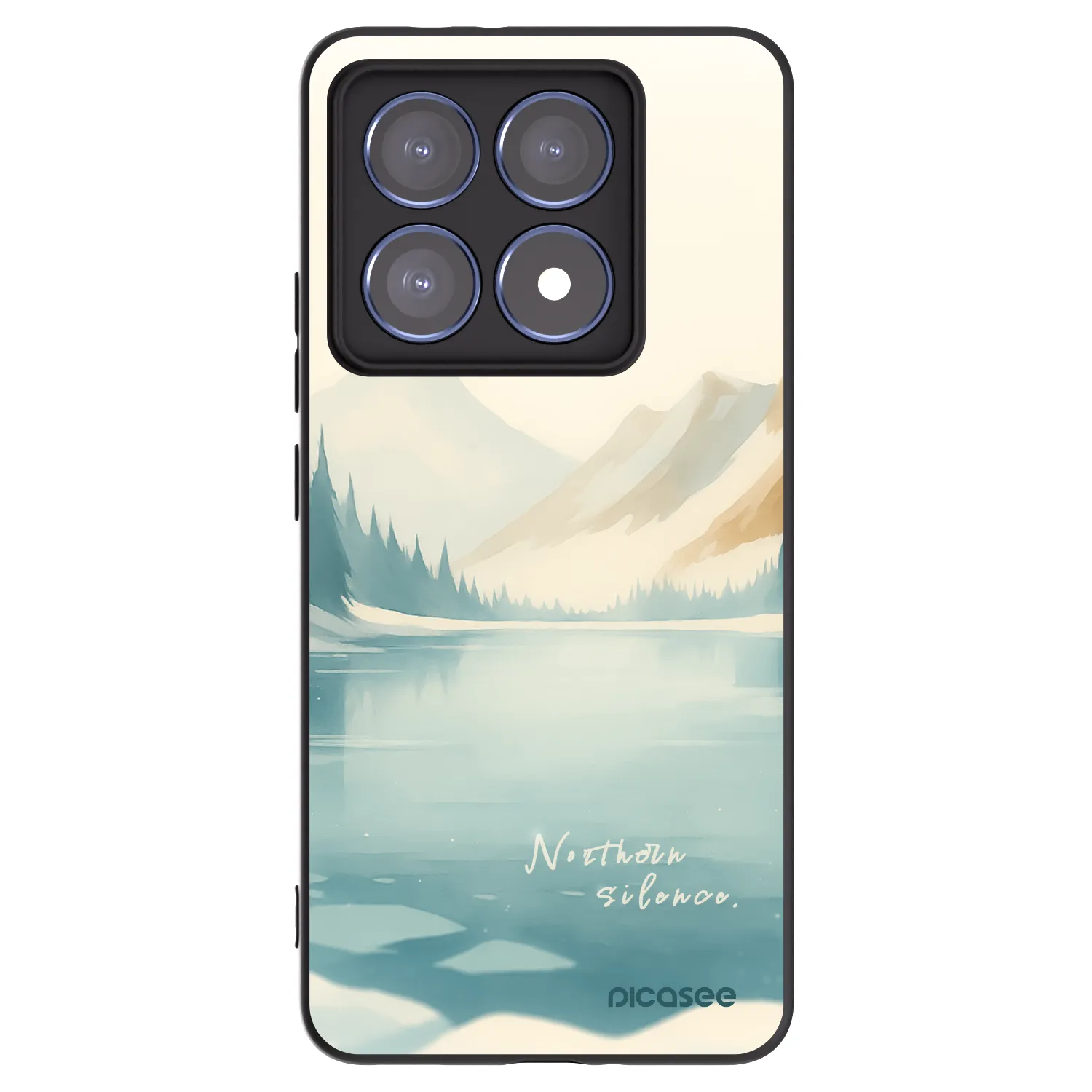 Picasee husă neagră din silicon pentru Xiaomi 14T Pro - NOTHERN SILENCE