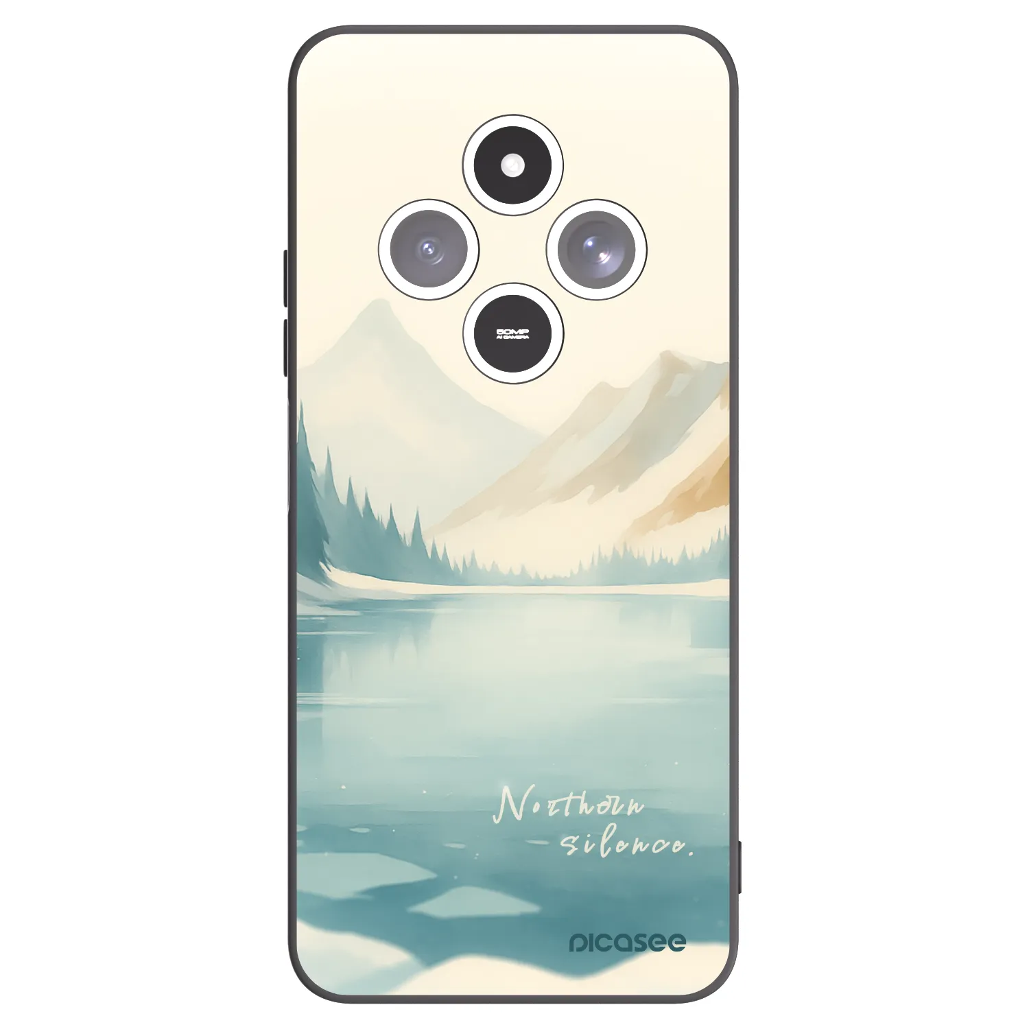Picasee husă neagră din silicon pentru Xiaomi Redmi 14C - NOTHERN SILENCE