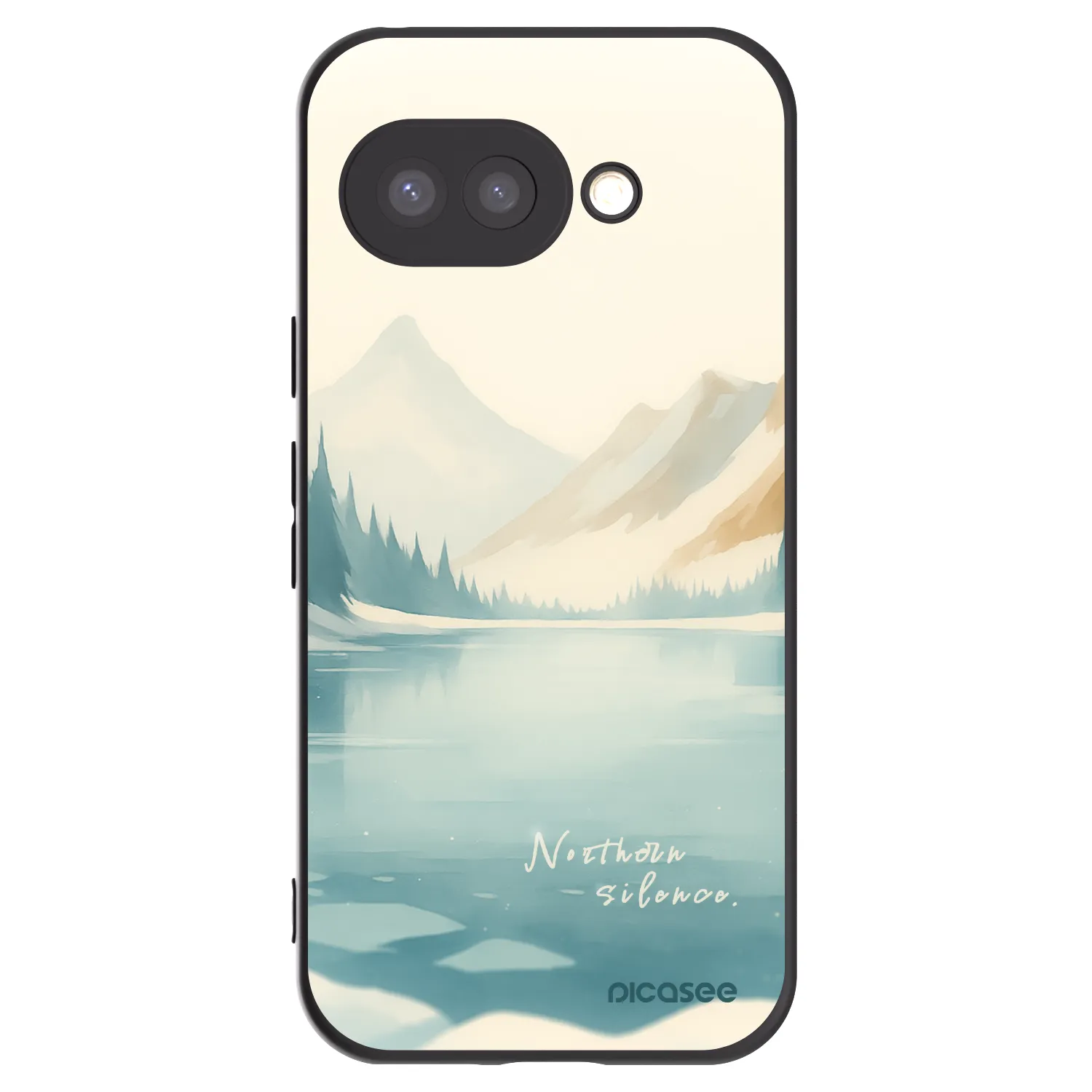 Picasee husă neagră din silicon pentru Google Pixel 9a - NOTHERN SILENCE